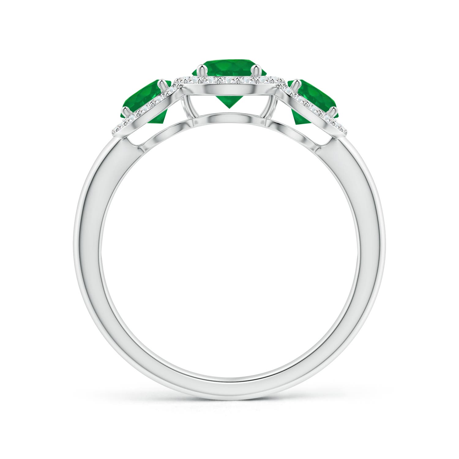 AA - Emerald / 1.25 CT / 14 KT White Gold