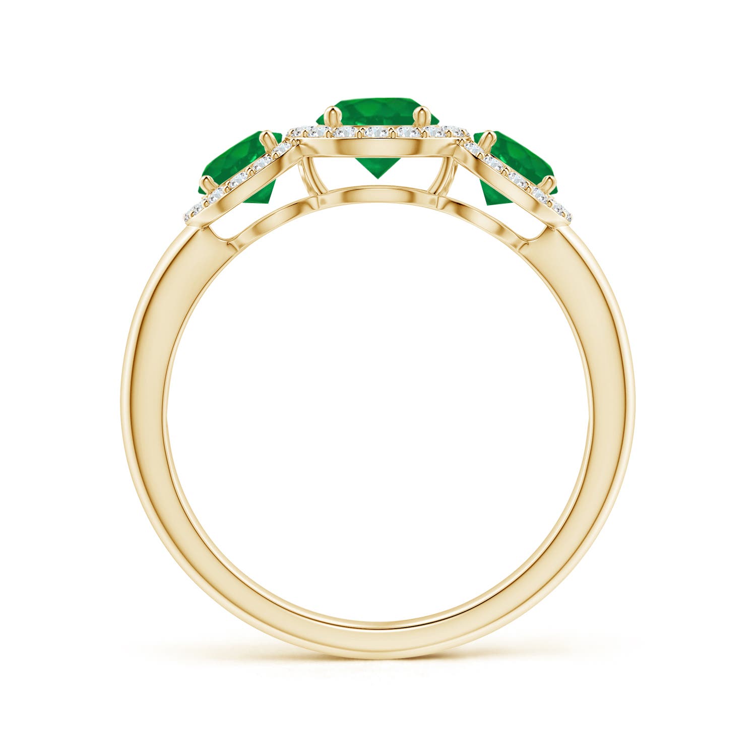 AA - Emerald / 1.25 CT / 14 KT Yellow Gold