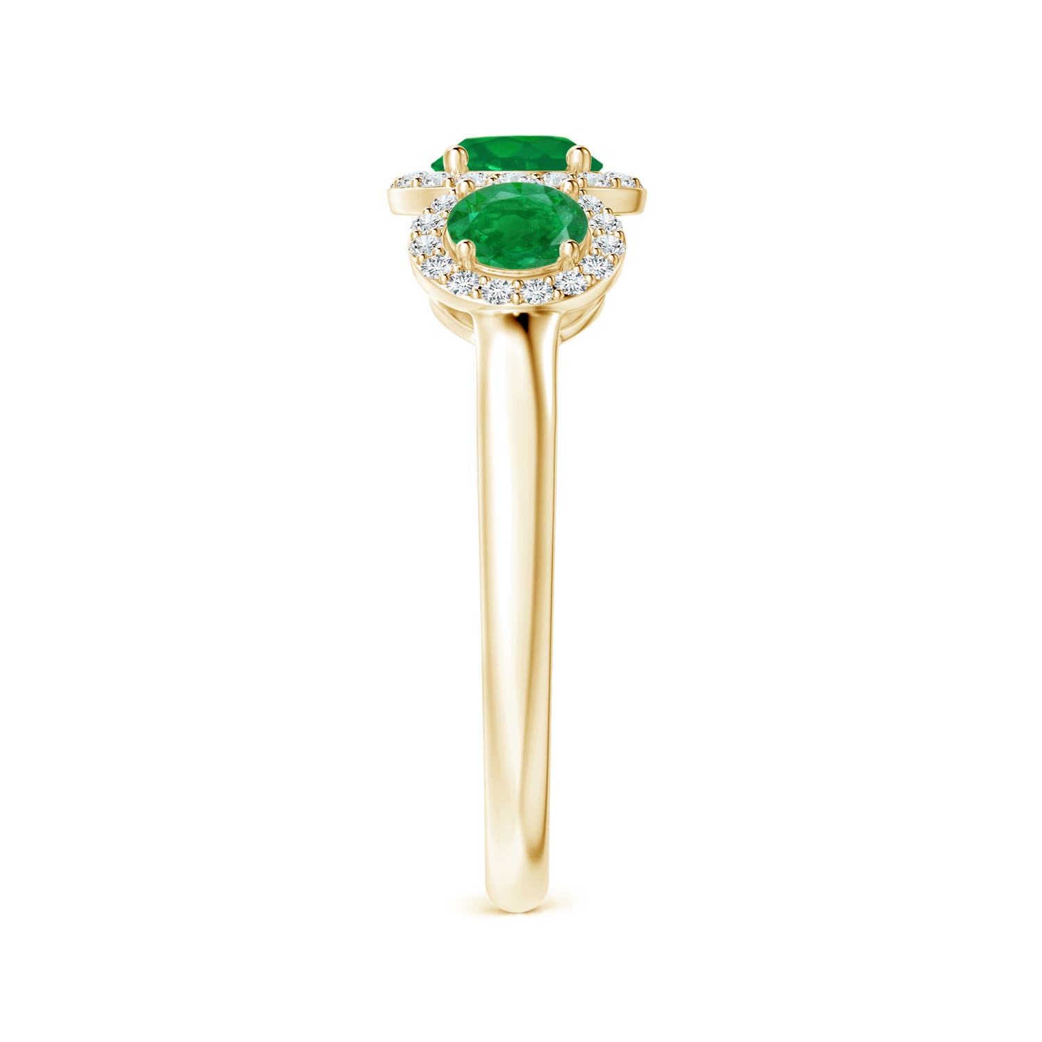 AA - Emerald / 1.25 CT / 14 KT Yellow Gold