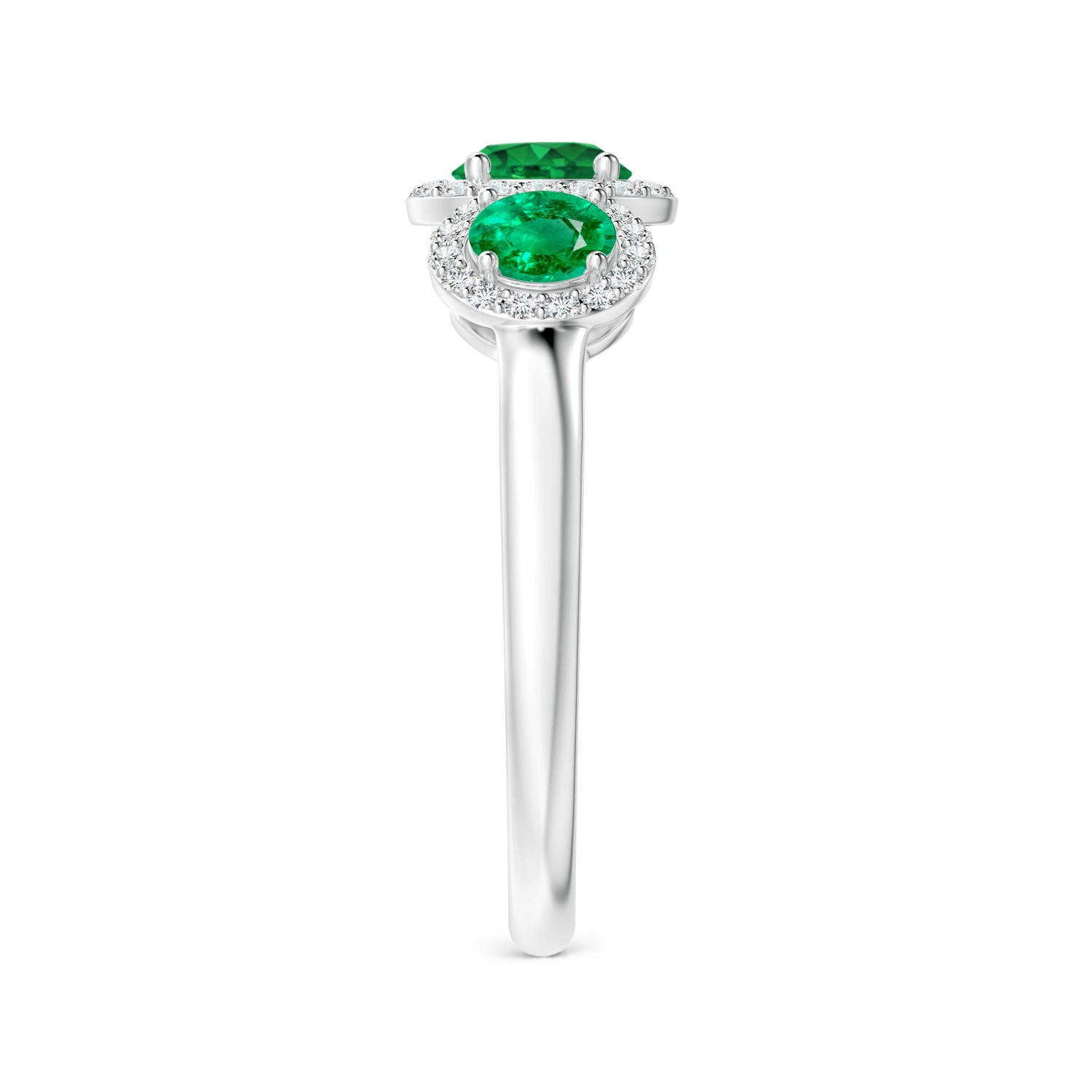 AAA - Emerald / 1.25 CT / 14 KT White Gold