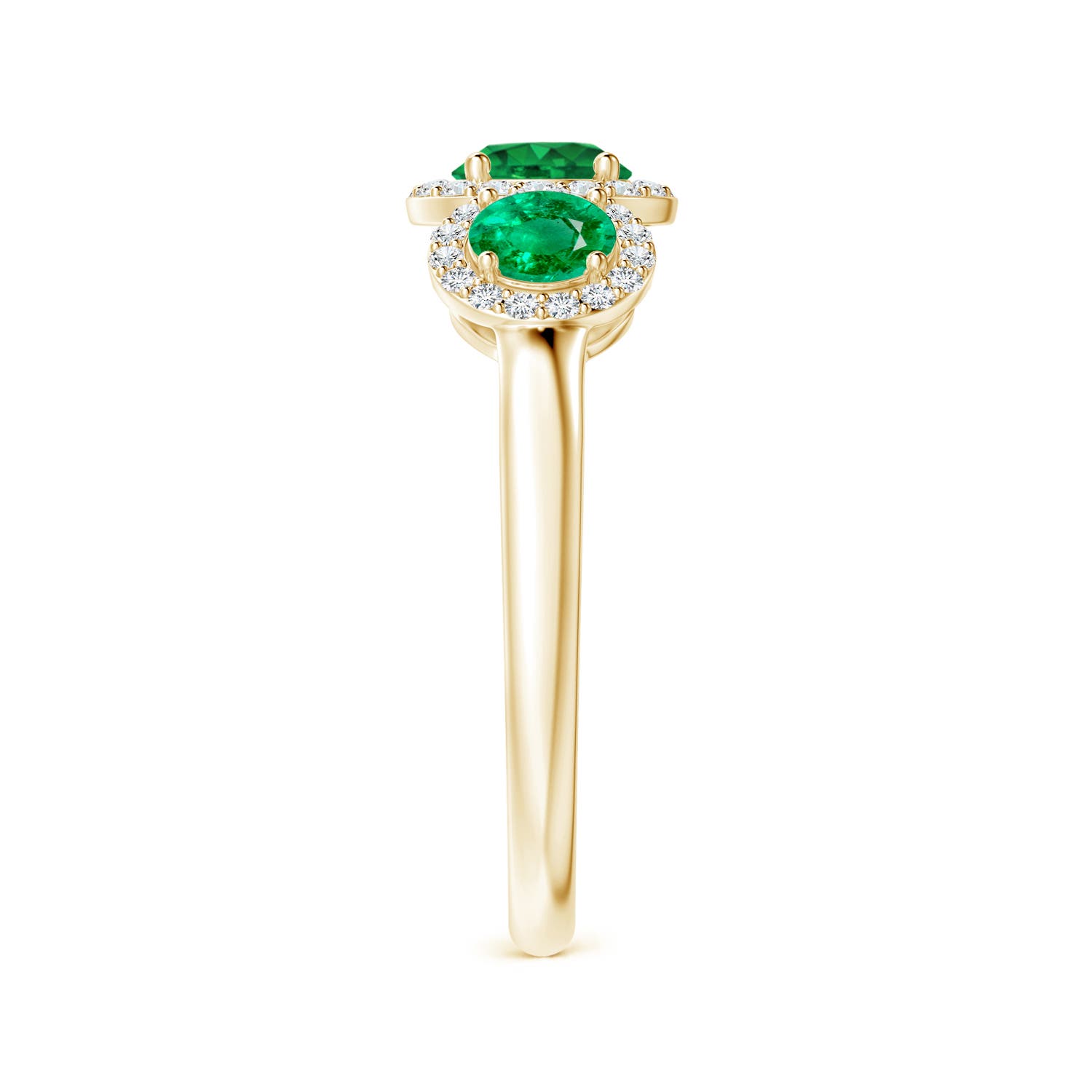 AAA - Emerald / 1.25 CT / 14 KT Yellow Gold