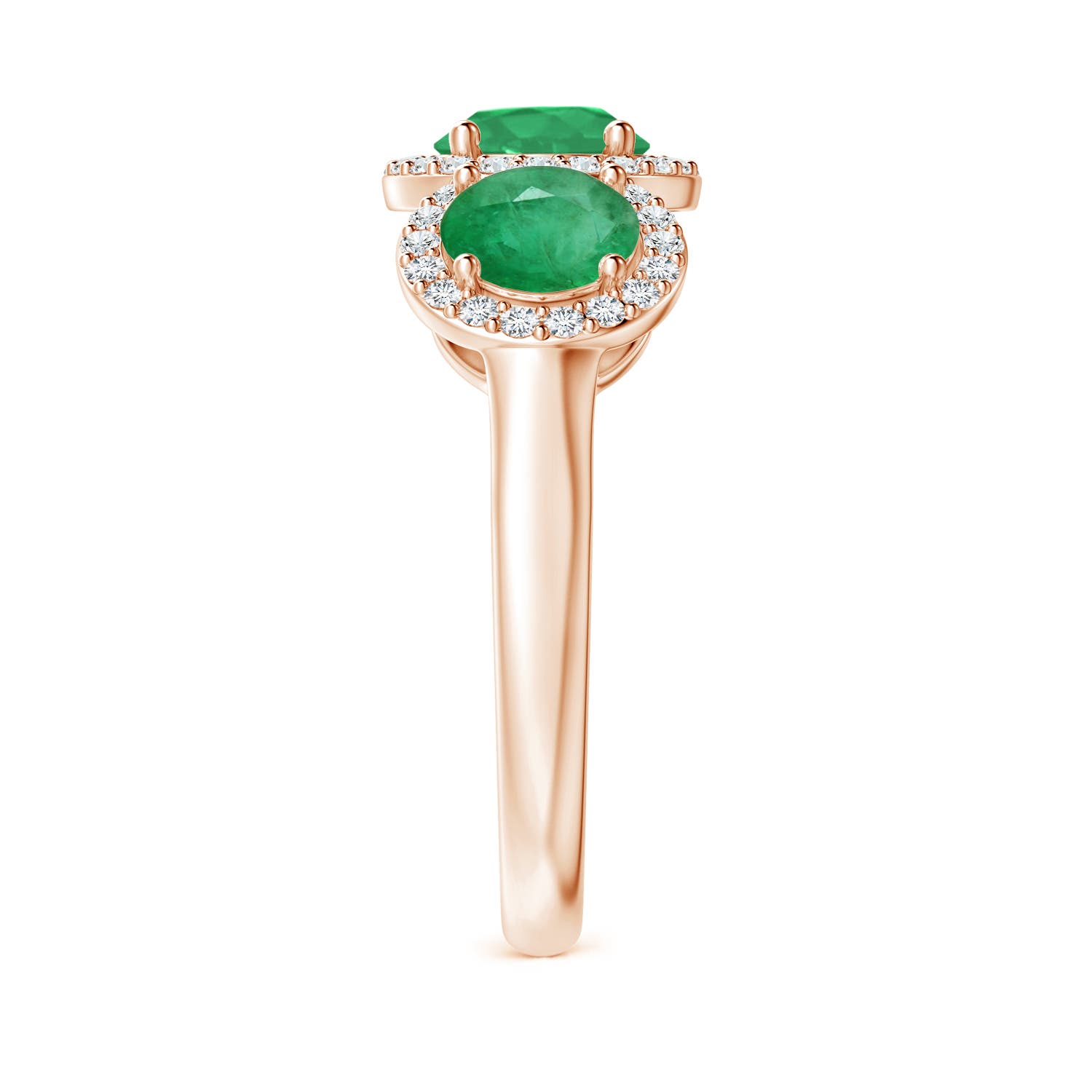 A - Emerald / 2.03 CT / 14 KT Rose Gold