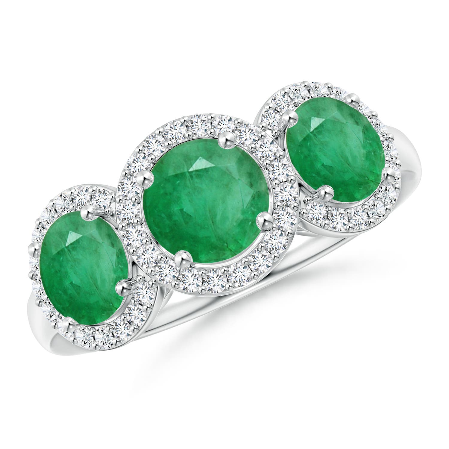 A - Emerald / 2.03 CT / 14 KT White Gold