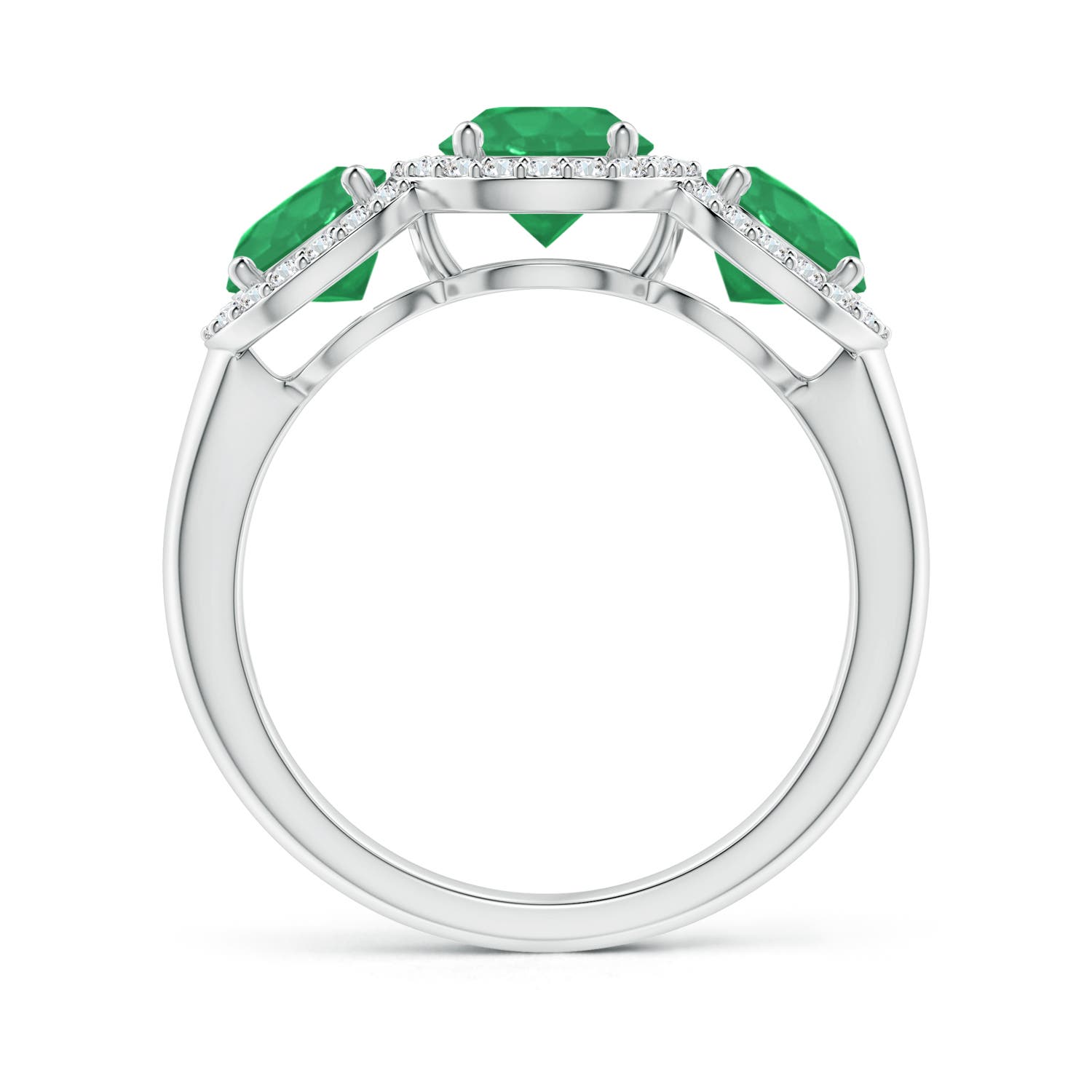 A - Emerald / 2.03 CT / 14 KT White Gold