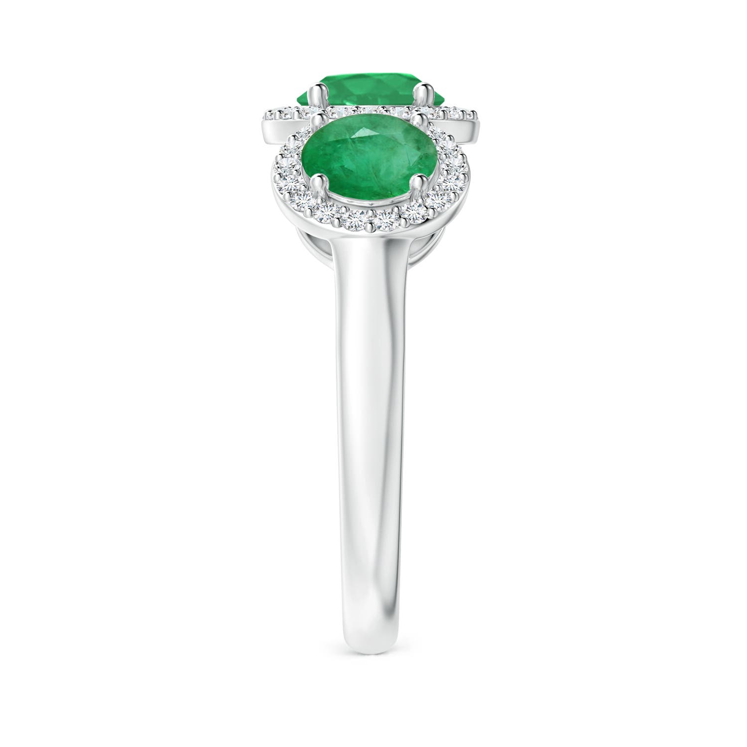 A - Emerald / 2.03 CT / 14 KT White Gold