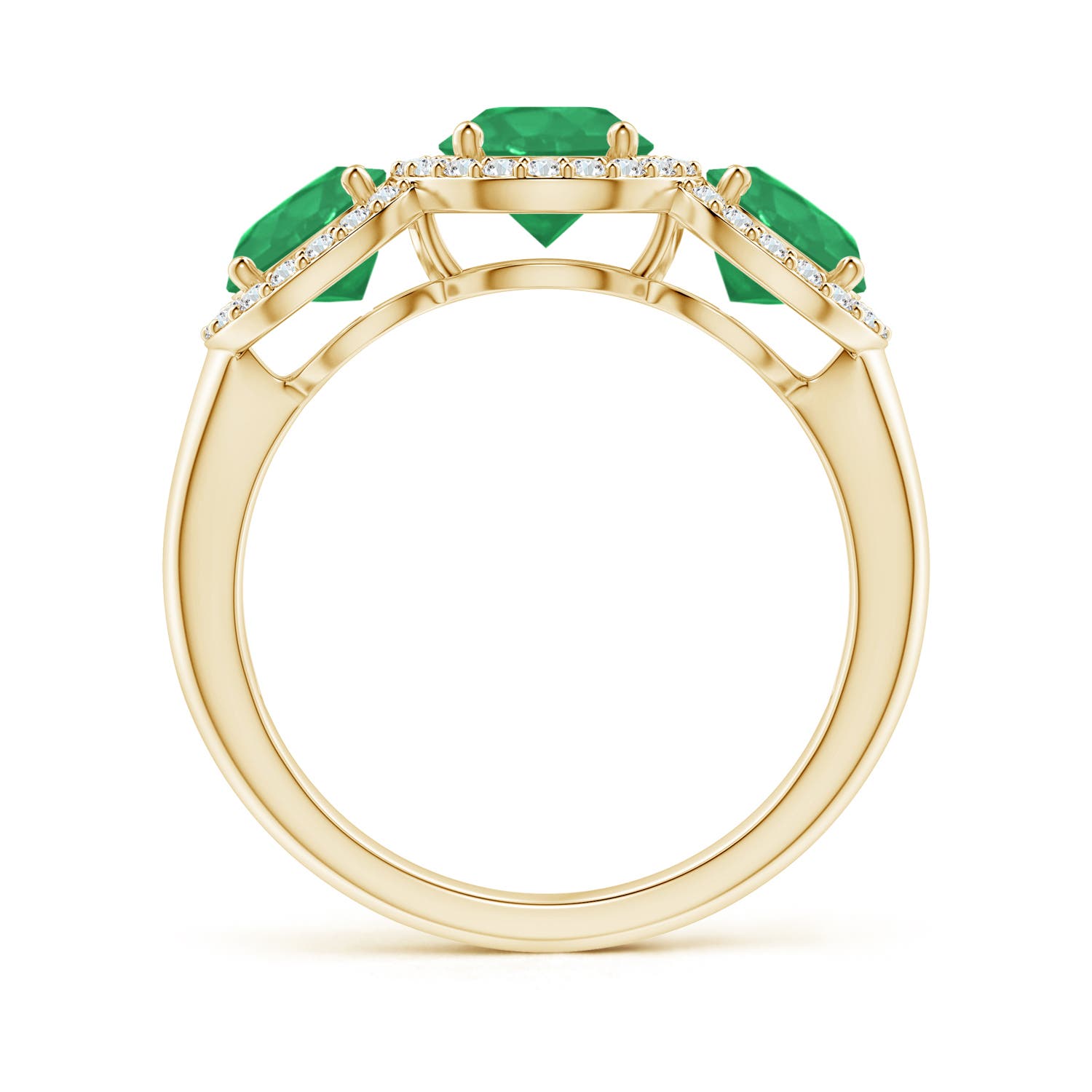 A - Emerald / 2.03 CT / 14 KT Yellow Gold