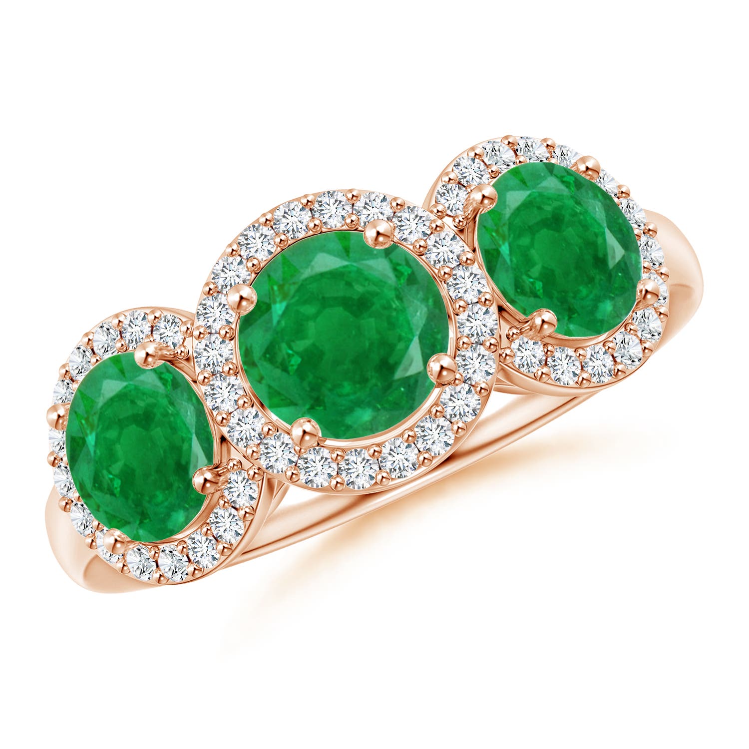 AA - Emerald / 2.03 CT / 14 KT Rose Gold