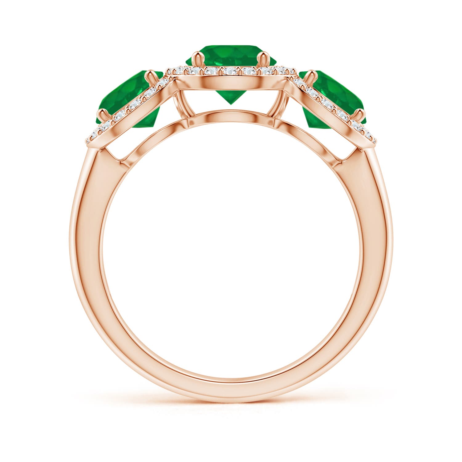 AA - Emerald / 2.03 CT / 14 KT Rose Gold