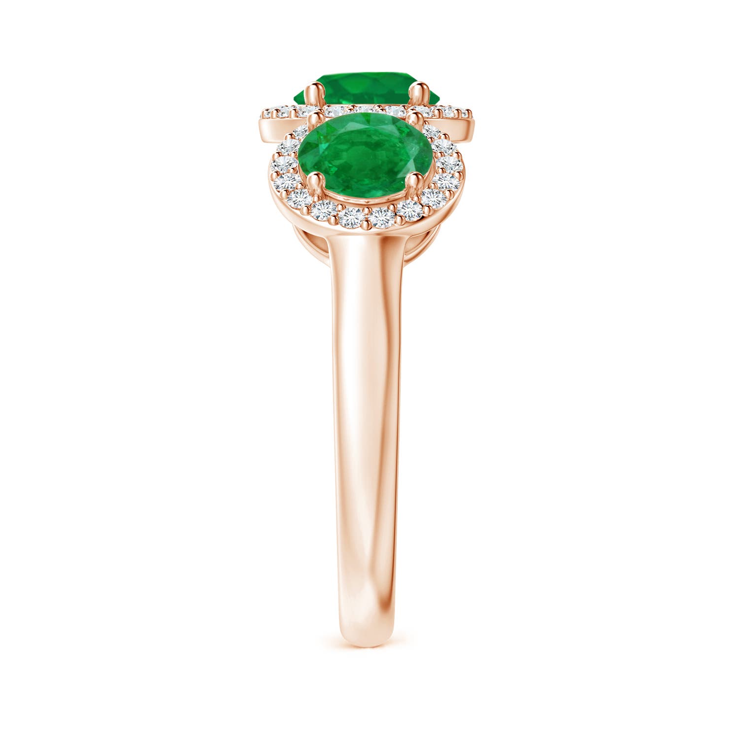 AA - Emerald / 2.03 CT / 14 KT Rose Gold