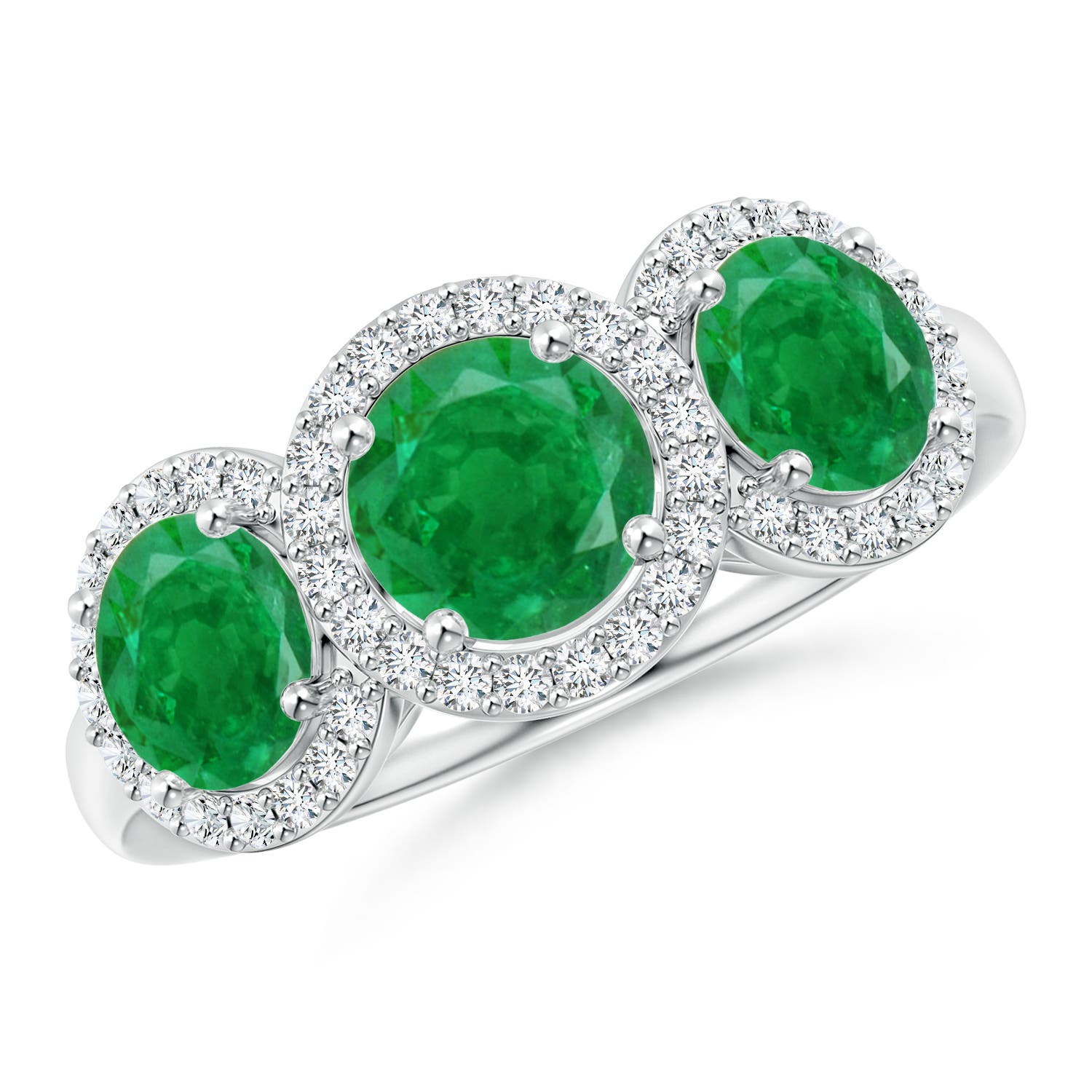 AA - Emerald / 2.03 CT / 14 KT White Gold