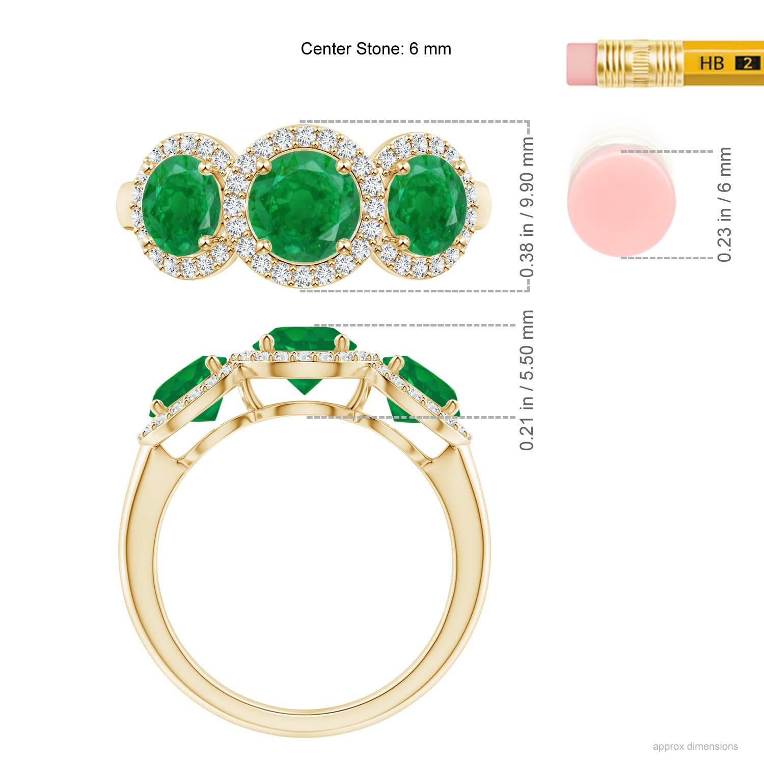 AA - Emerald / 2.03 CT / 14 KT Yellow Gold