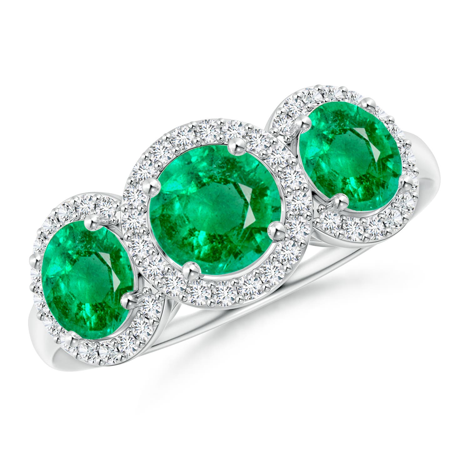 AAA - Emerald / 2.03 CT / 14 KT White Gold