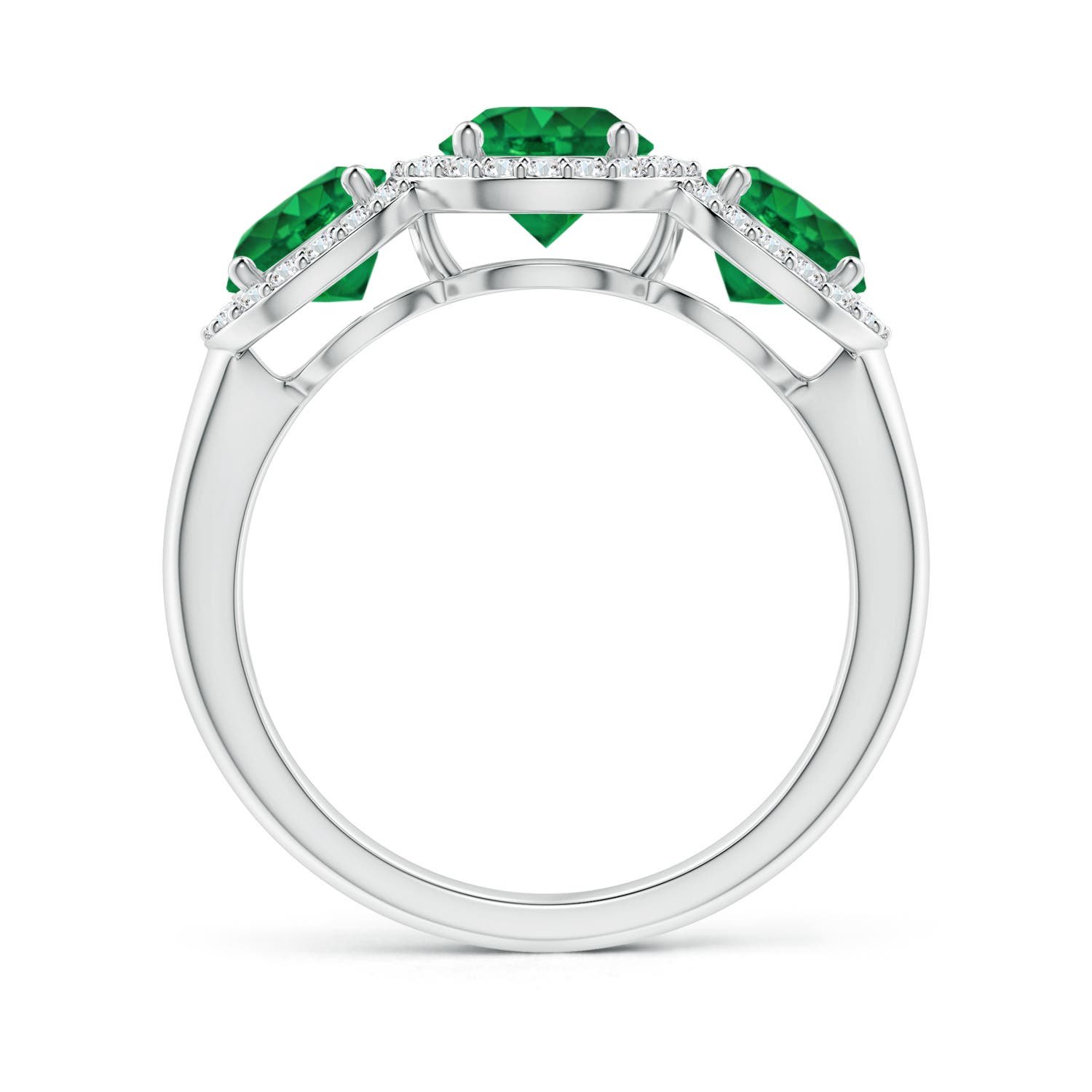 AAA - Emerald / 2.03 CT / 14 KT White Gold