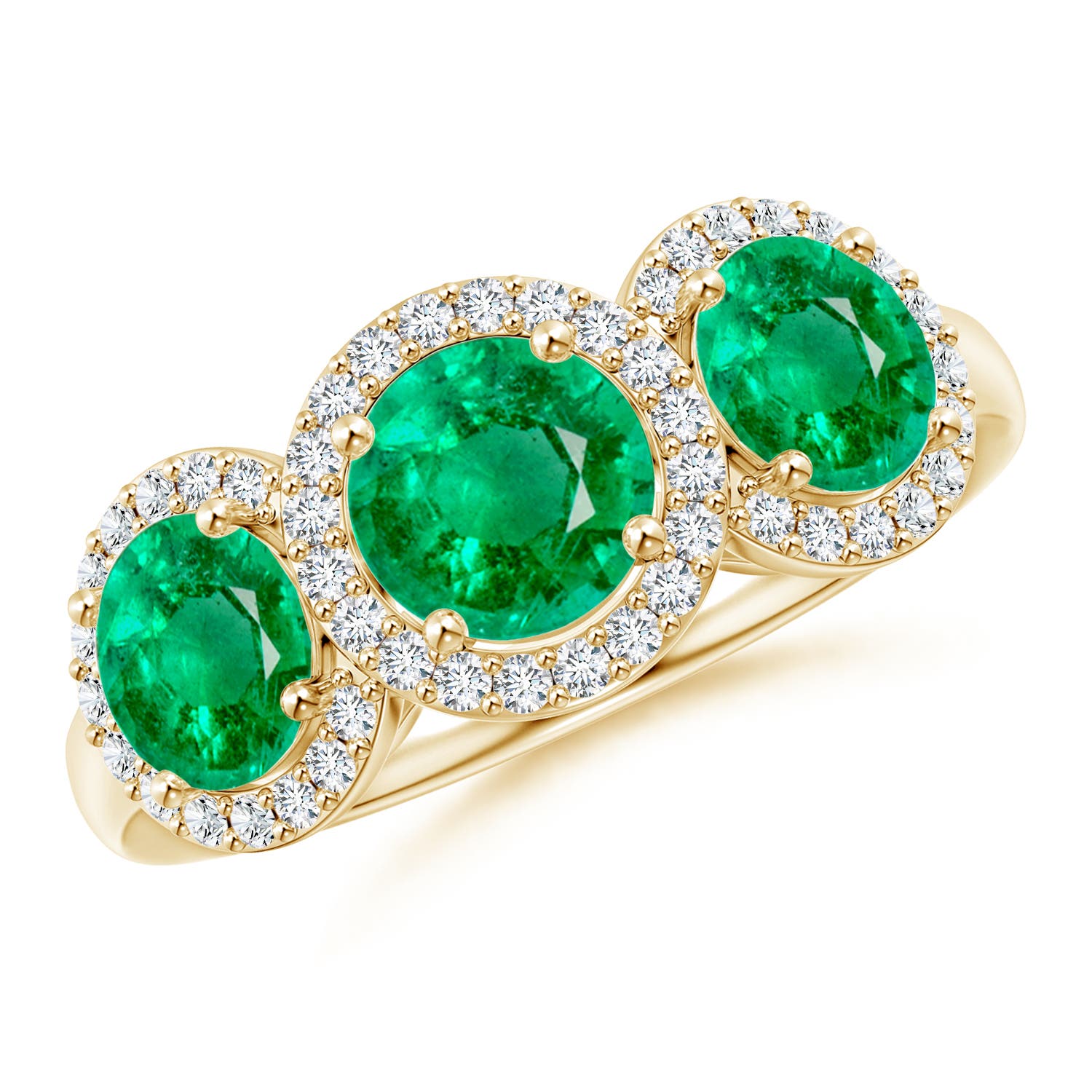 AAA - Emerald / 2.03 CT / 14 KT Yellow Gold