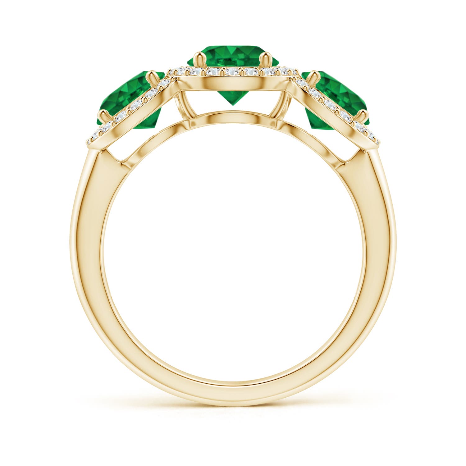 AAA - Emerald / 2.03 CT / 14 KT Yellow Gold