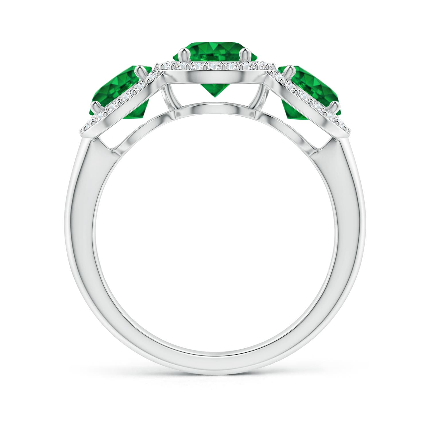 AAAA - Emerald / 2.03 CT / 14 KT White Gold