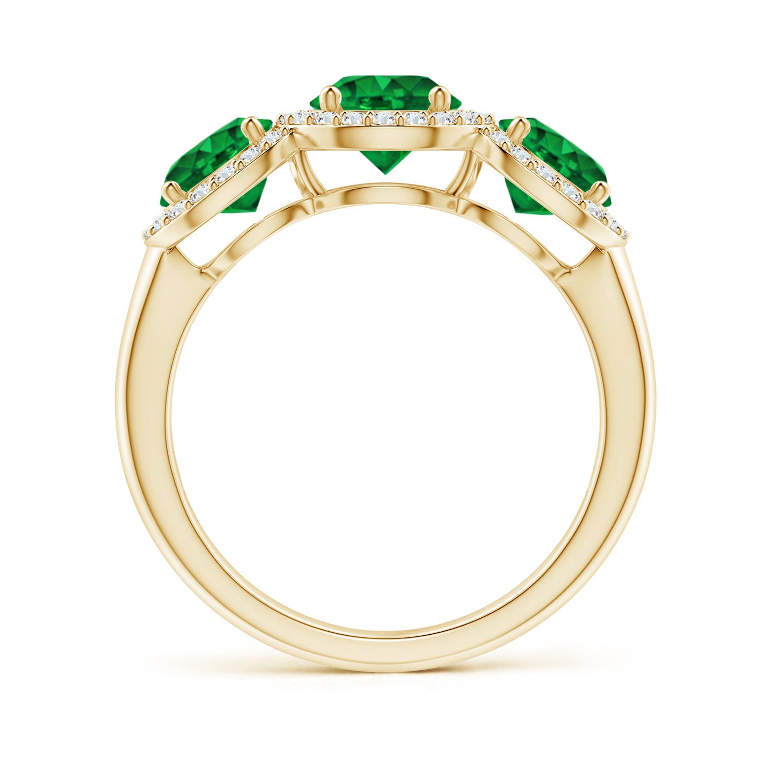 AAAA - Emerald / 2.03 CT / 14 KT Yellow Gold