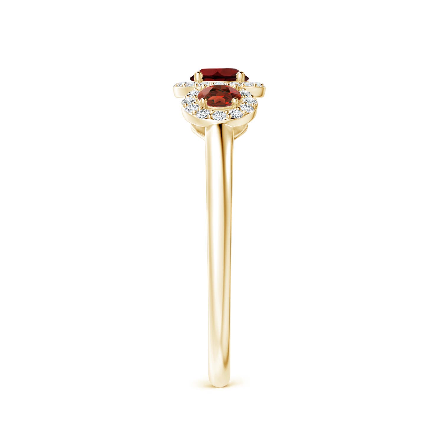 AAA - Garnet / 0.9 CT / 14 KT Yellow Gold