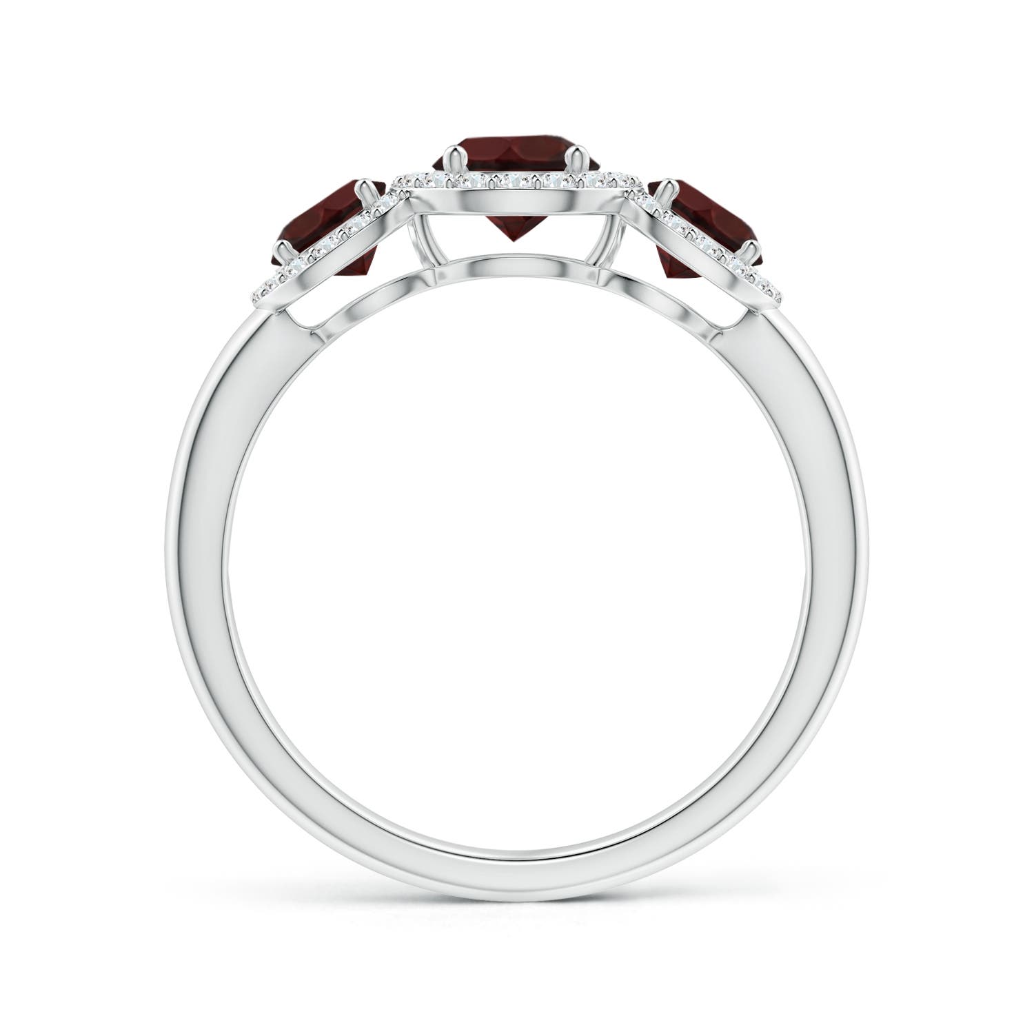 A - Garnet / 1.58 CT / 14 KT White Gold