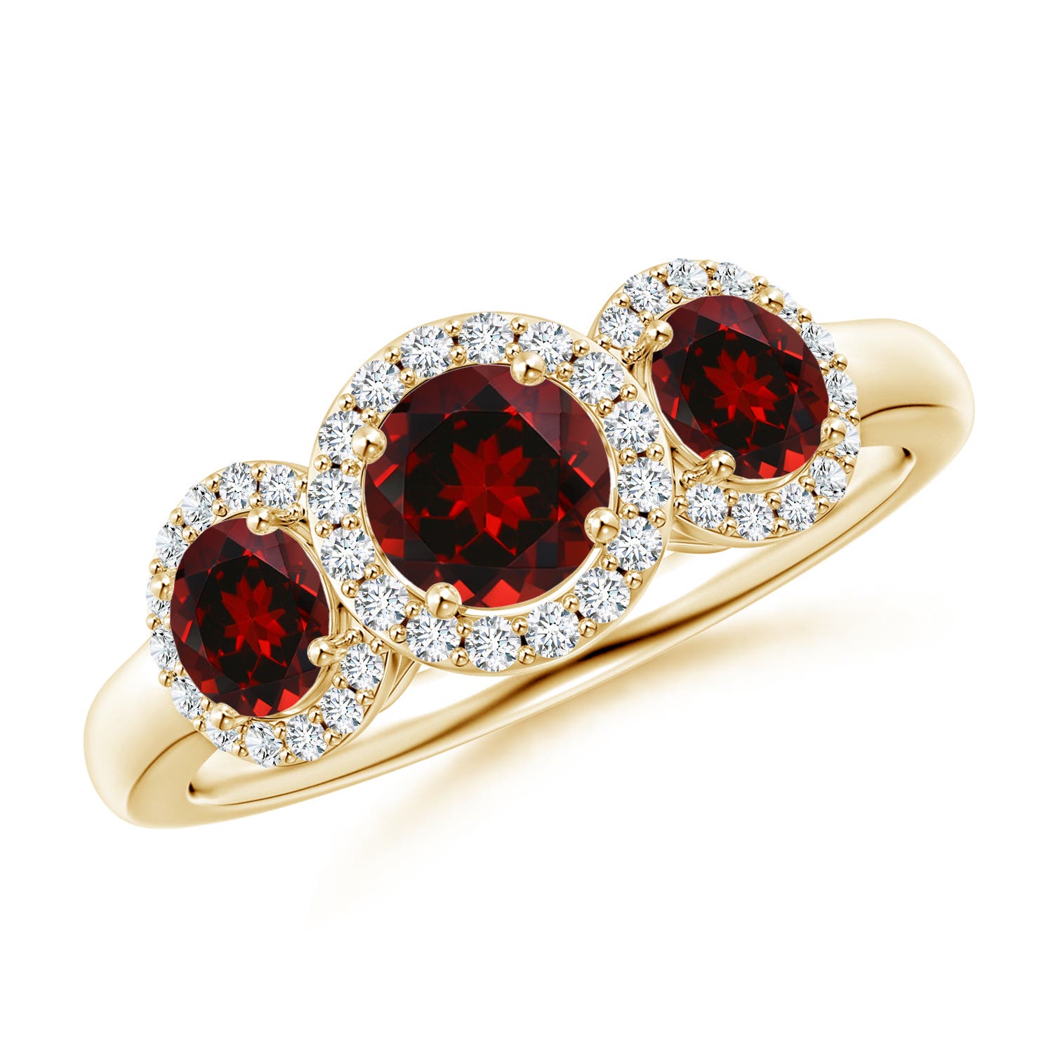 AAAA - Garnet / 1.58 CT / 14 KT Yellow Gold