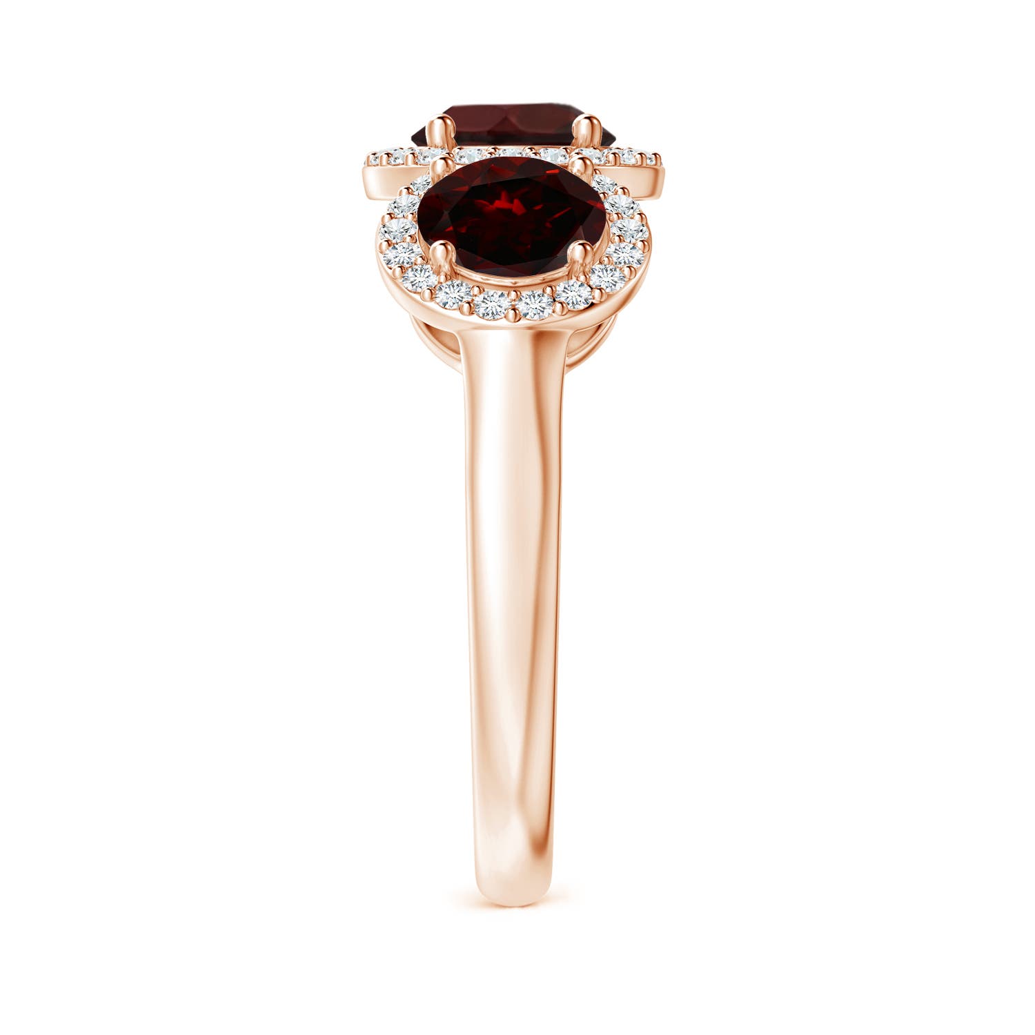 A - Garnet / 2.58 CT / 14 KT Rose Gold