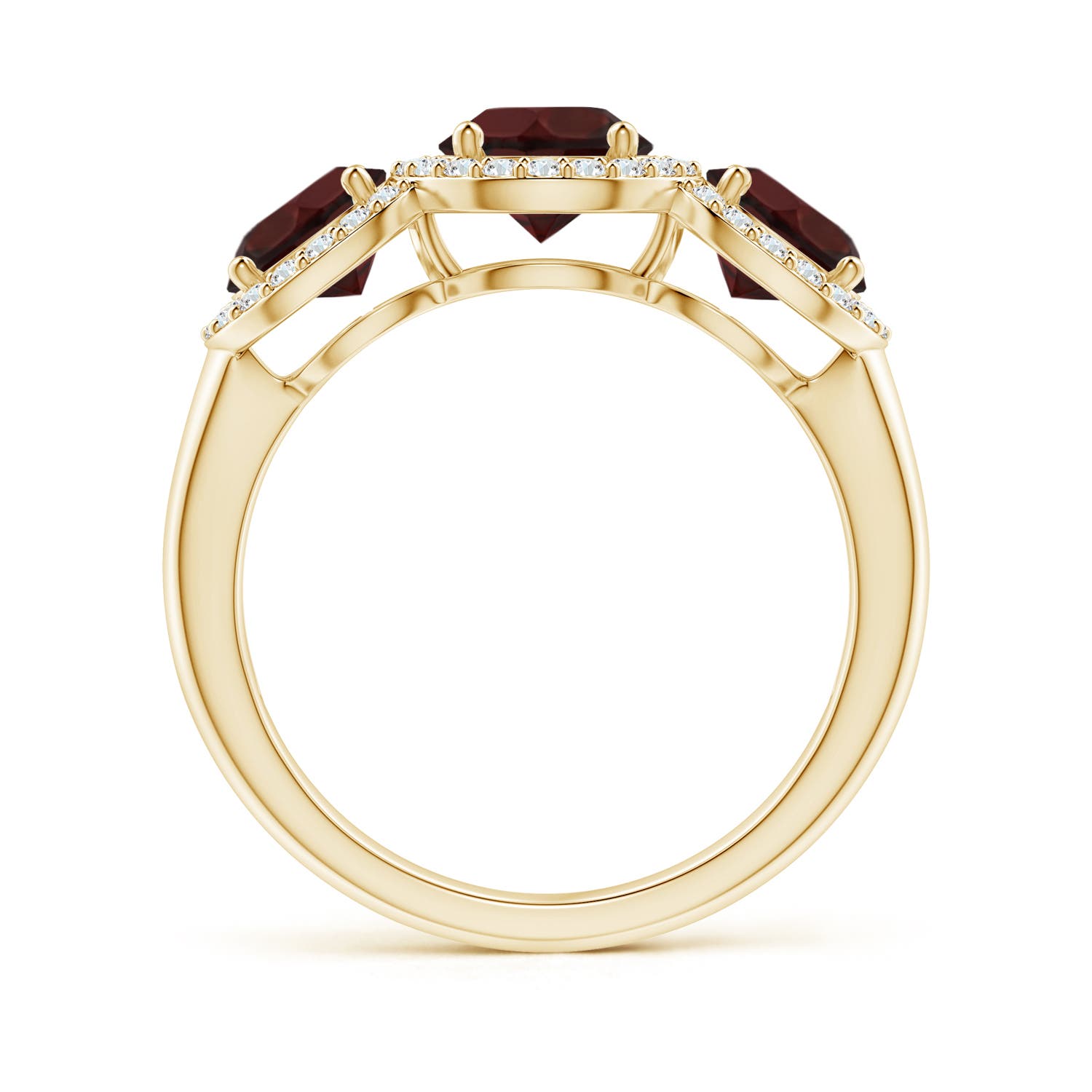 A - Garnet / 2.58 CT / 14 KT Yellow Gold