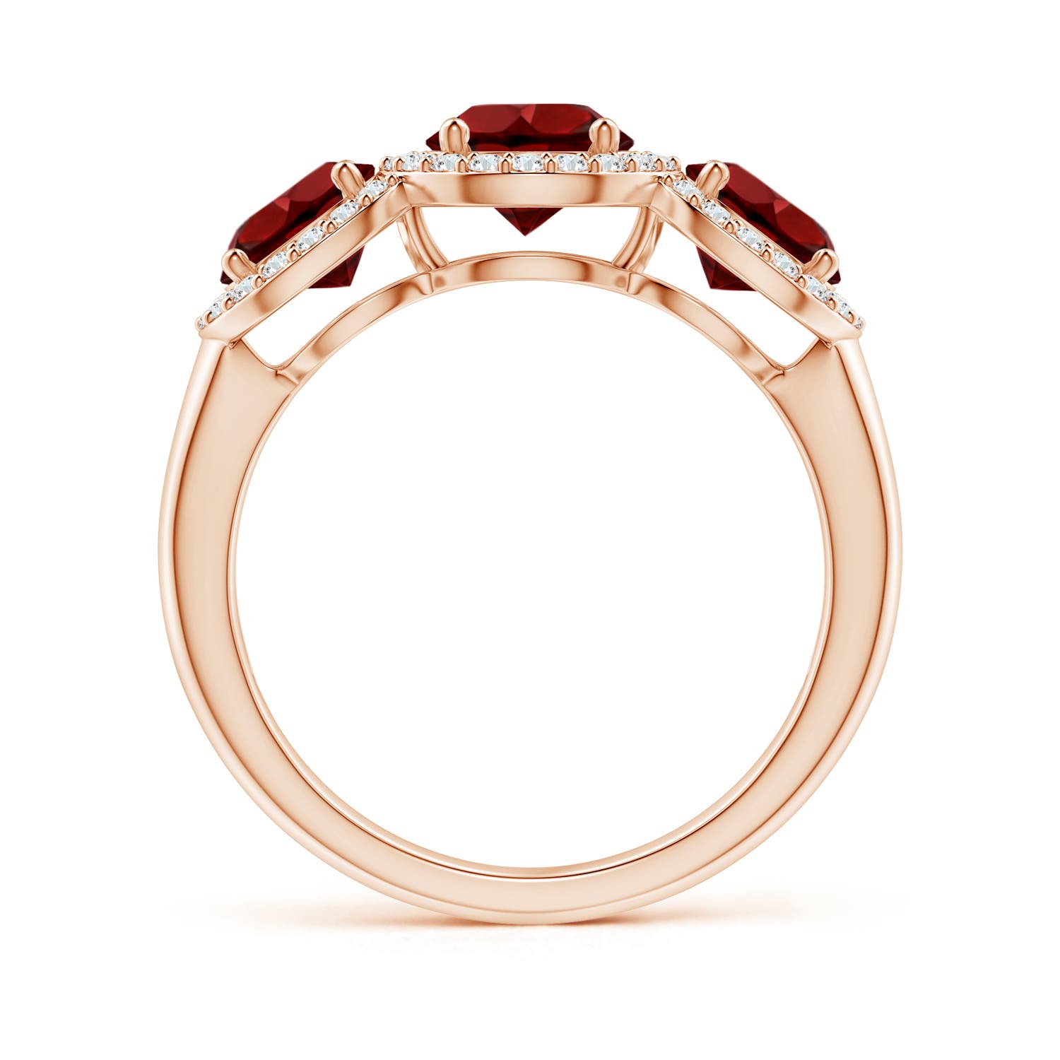 AAAA - Garnet / 2.58 CT / 14 KT Rose Gold