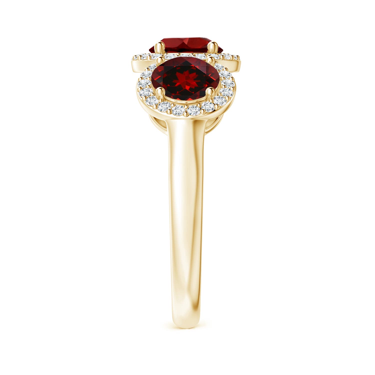 AAAA - Garnet / 2.58 CT / 14 KT Yellow Gold