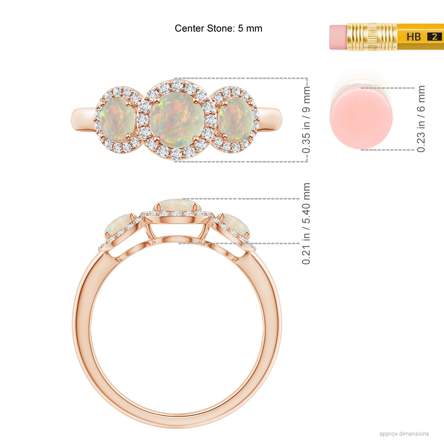 AAAA - Opal / 0.97 CT / 14 KT Rose Gold