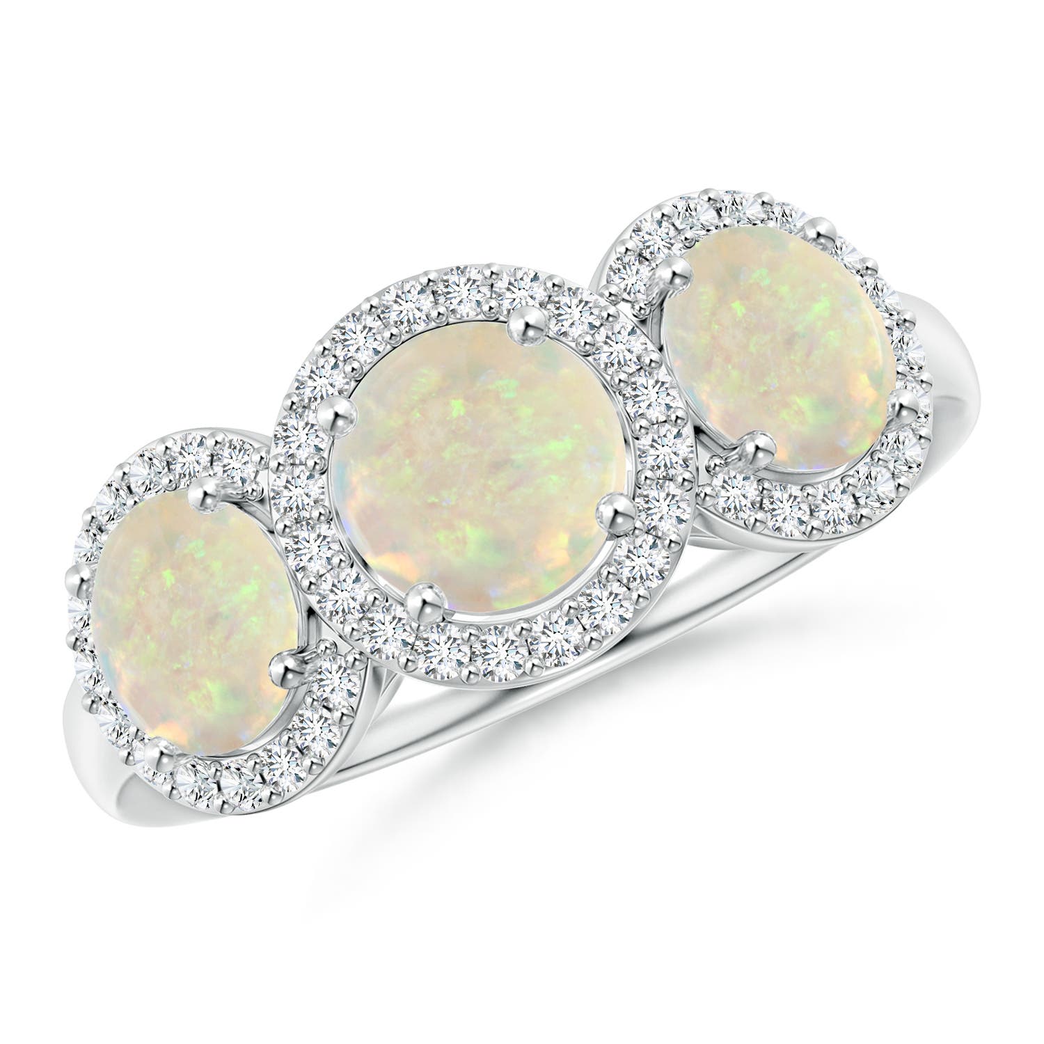 AAA - Opal / 1.54 CT / 14 KT White Gold