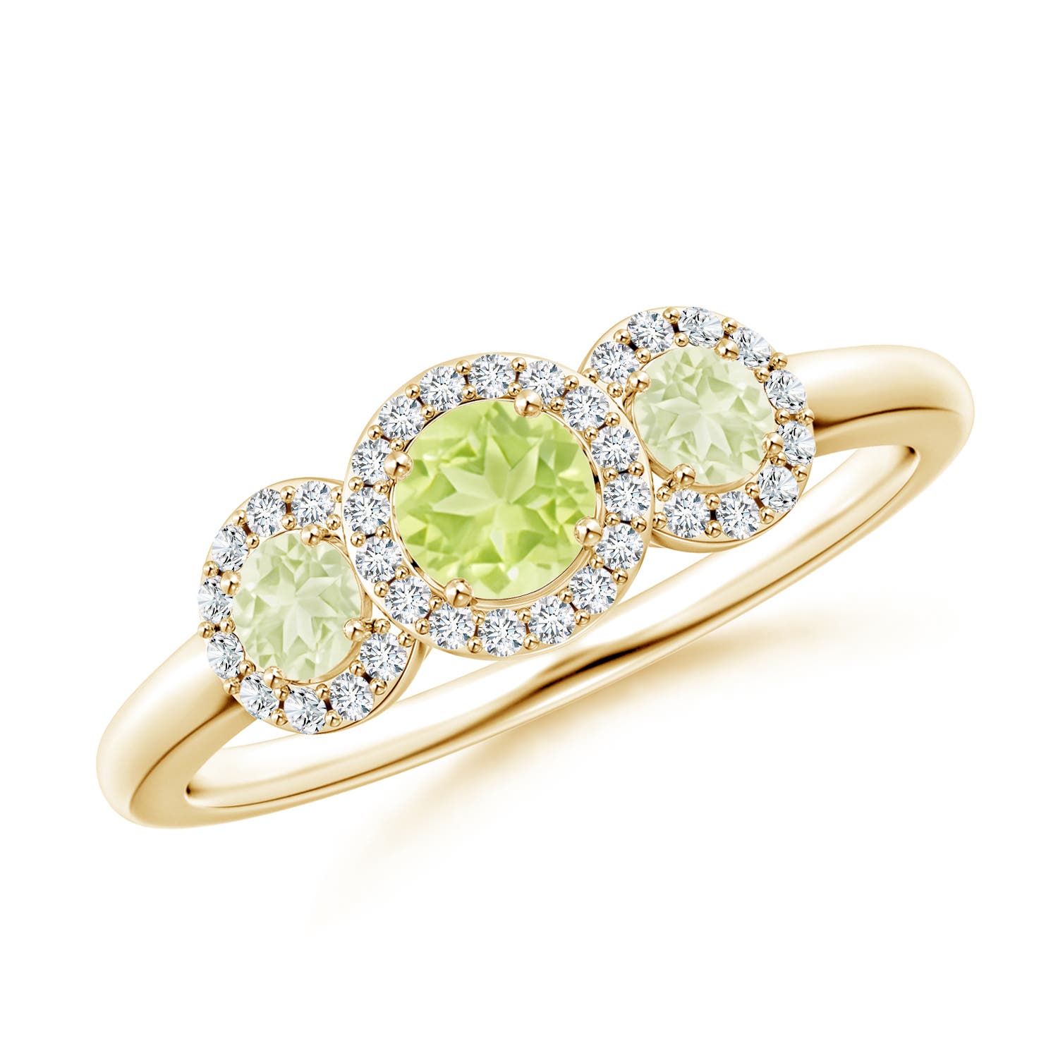 A - Peridot / 0.81 CT / 14 KT Yellow Gold