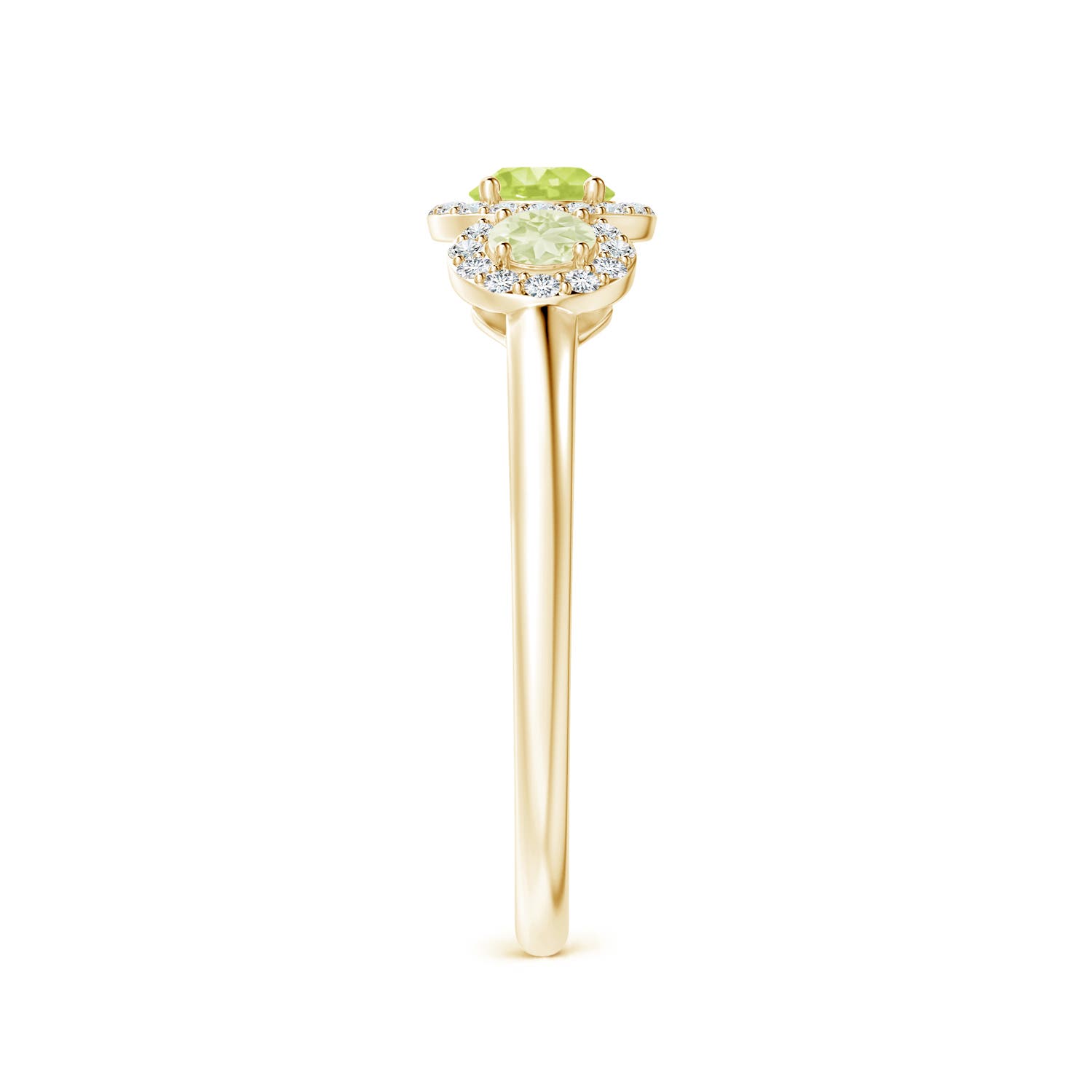 A - Peridot / 0.81 CT / 14 KT Yellow Gold