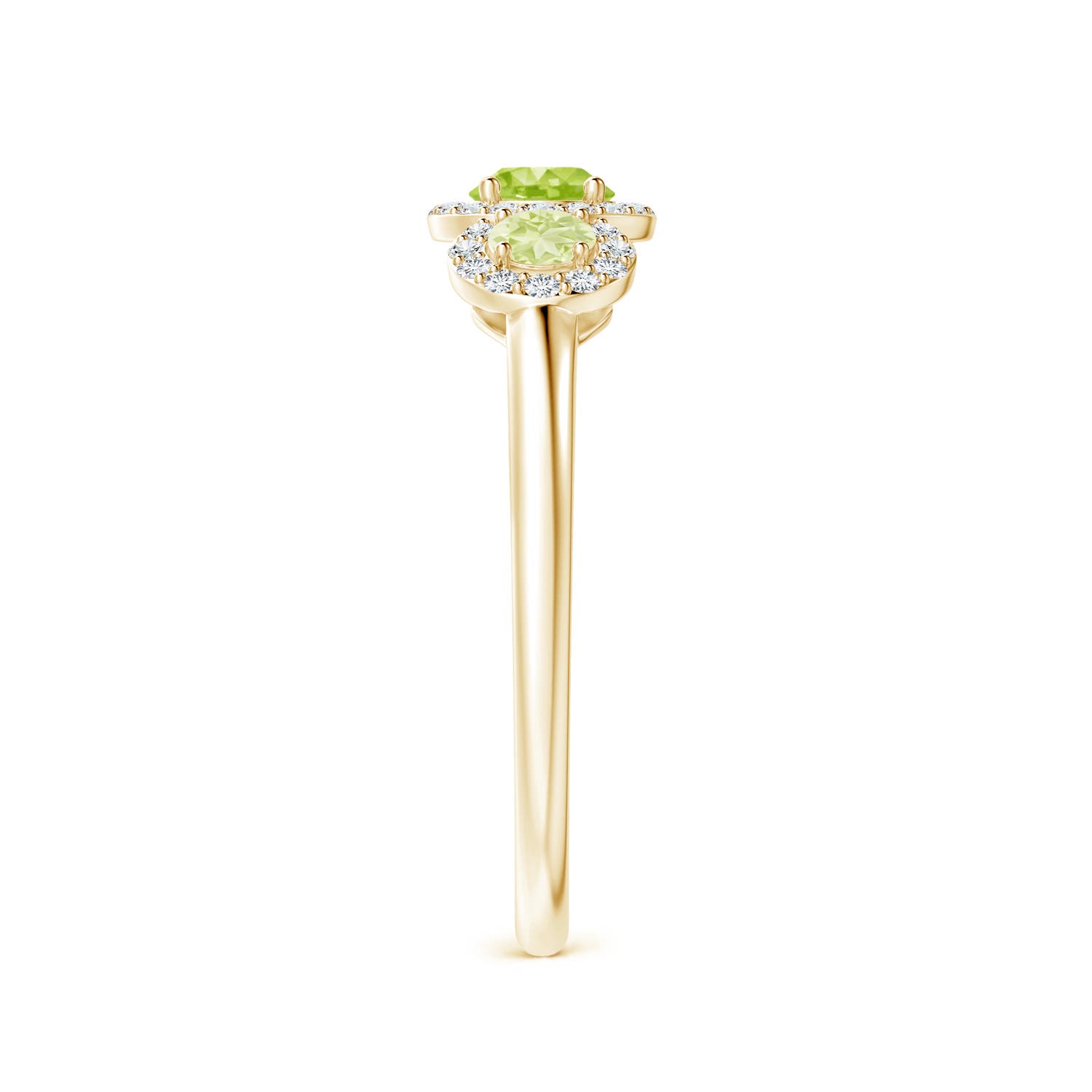 AA - Peridot / 0.81 CT / 14 KT Yellow Gold