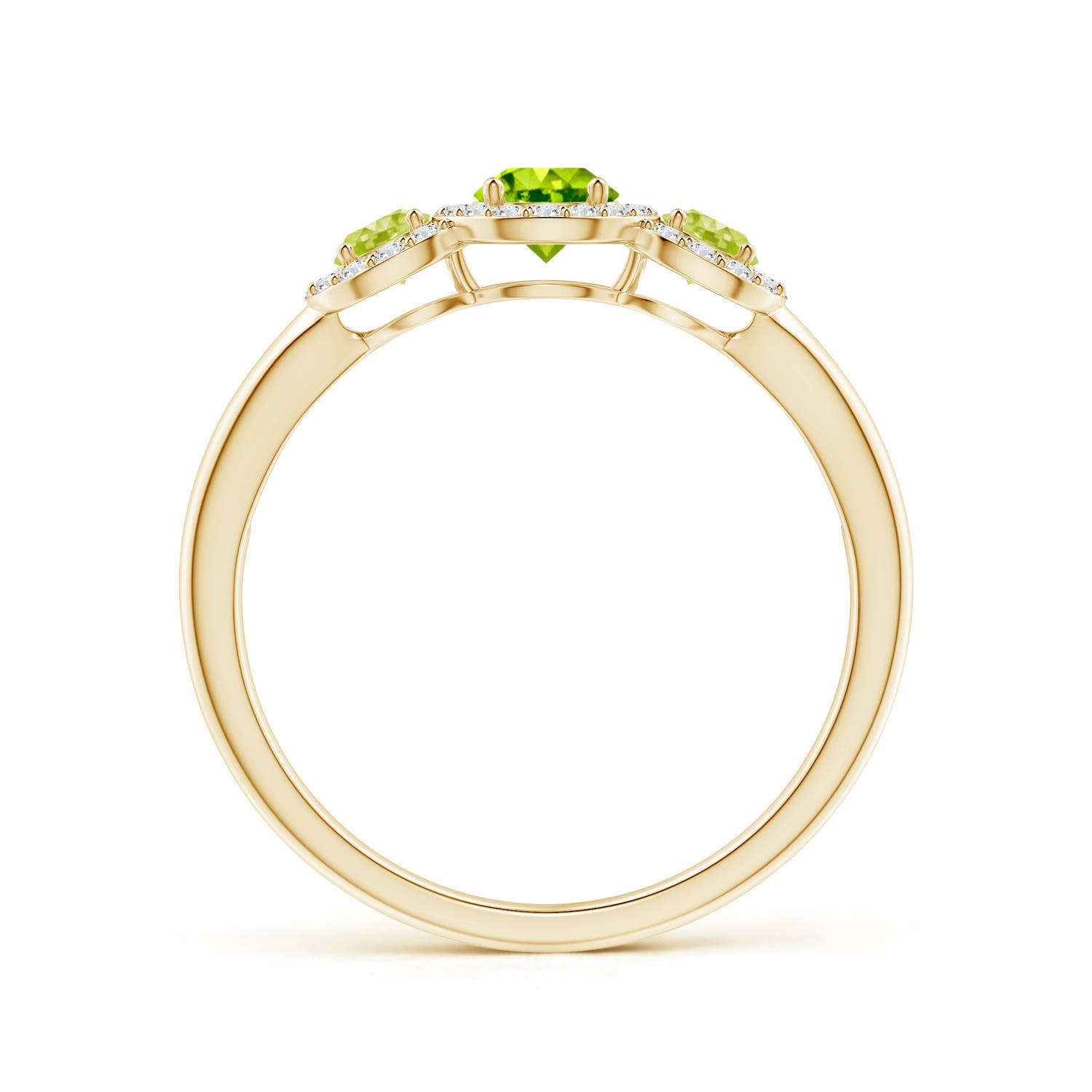 AAA - Peridot / 0.81 CT / 14 KT Yellow Gold