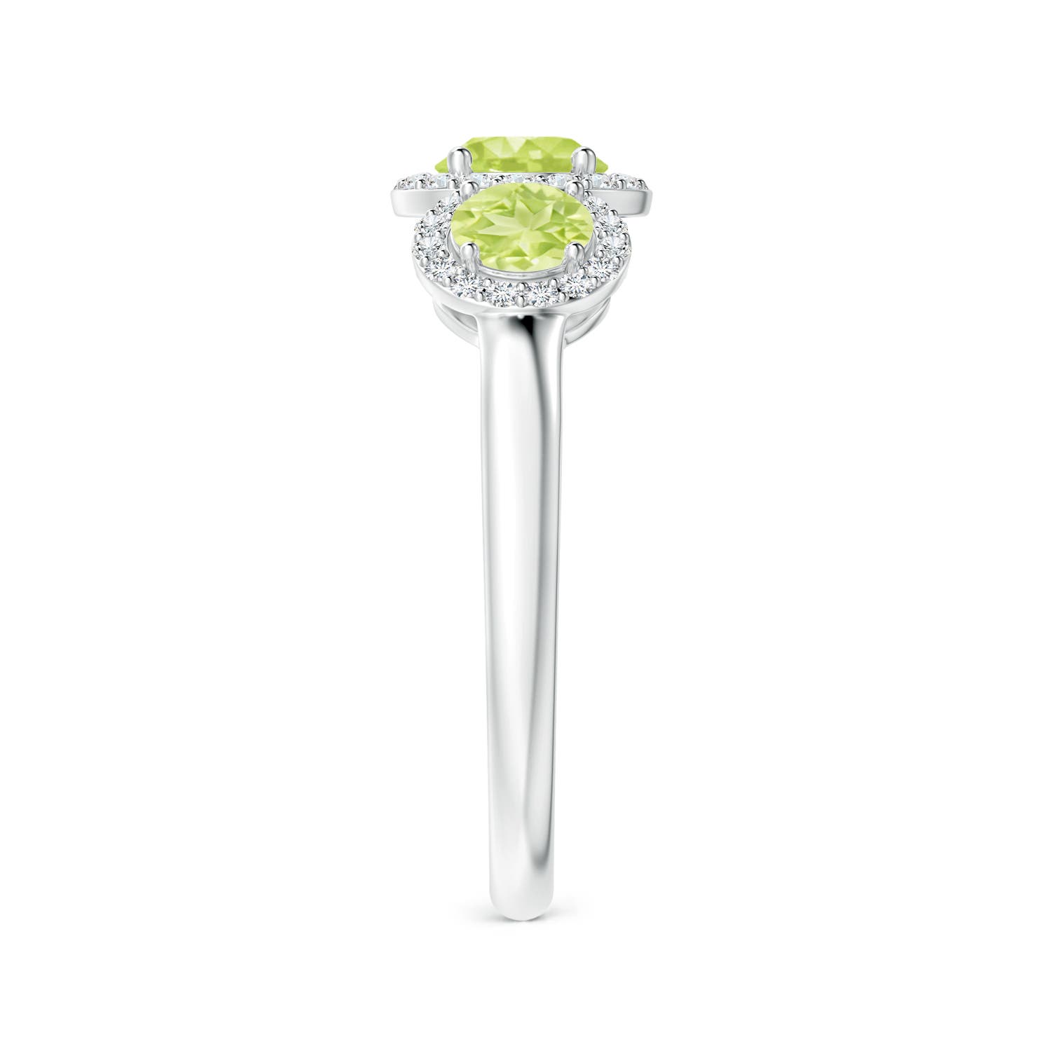 A - Peridot / 1.47 CT / 14 KT White Gold