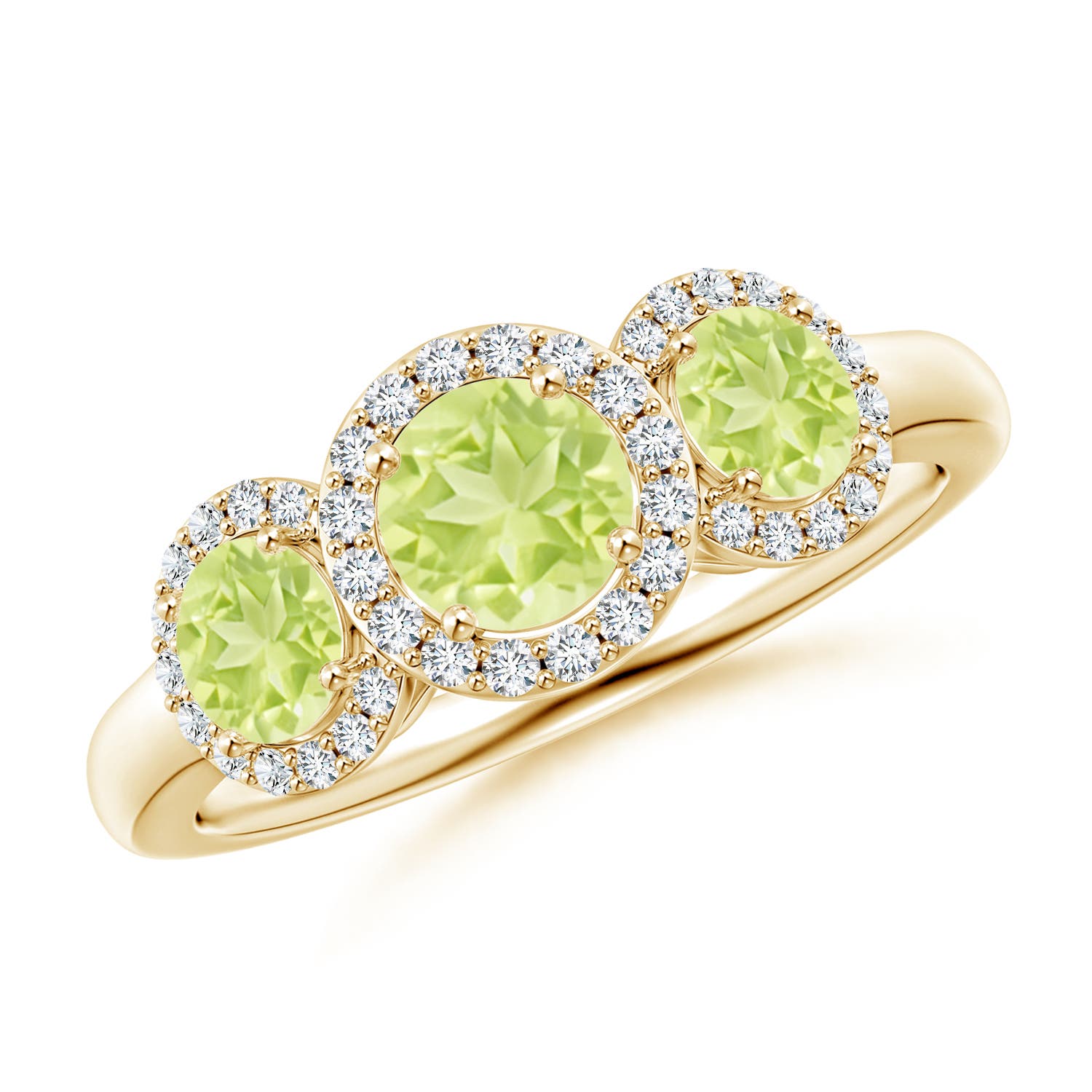 A - Peridot / 1.47 CT / 14 KT Yellow Gold