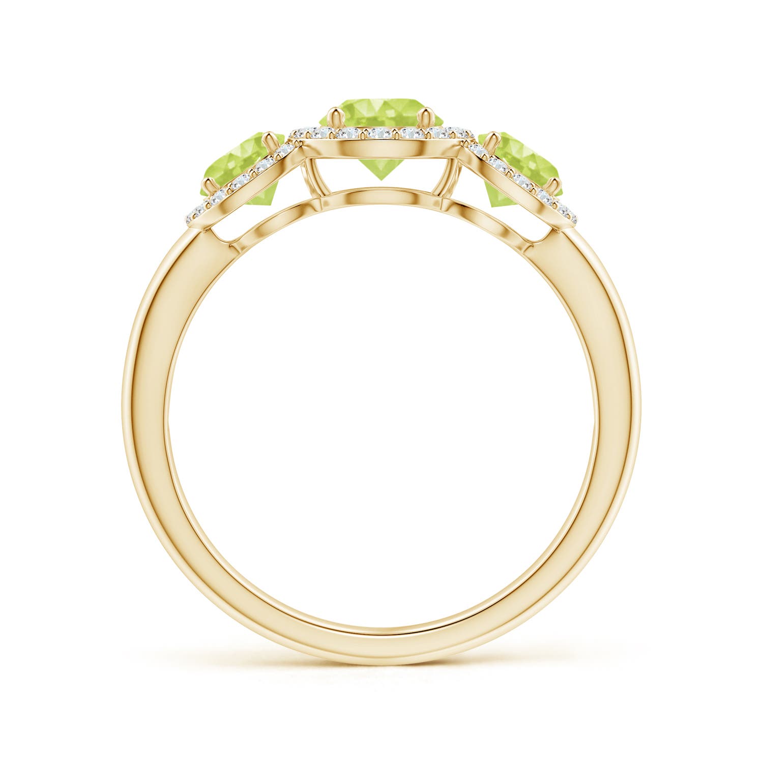 A - Peridot / 1.47 CT / 14 KT Yellow Gold