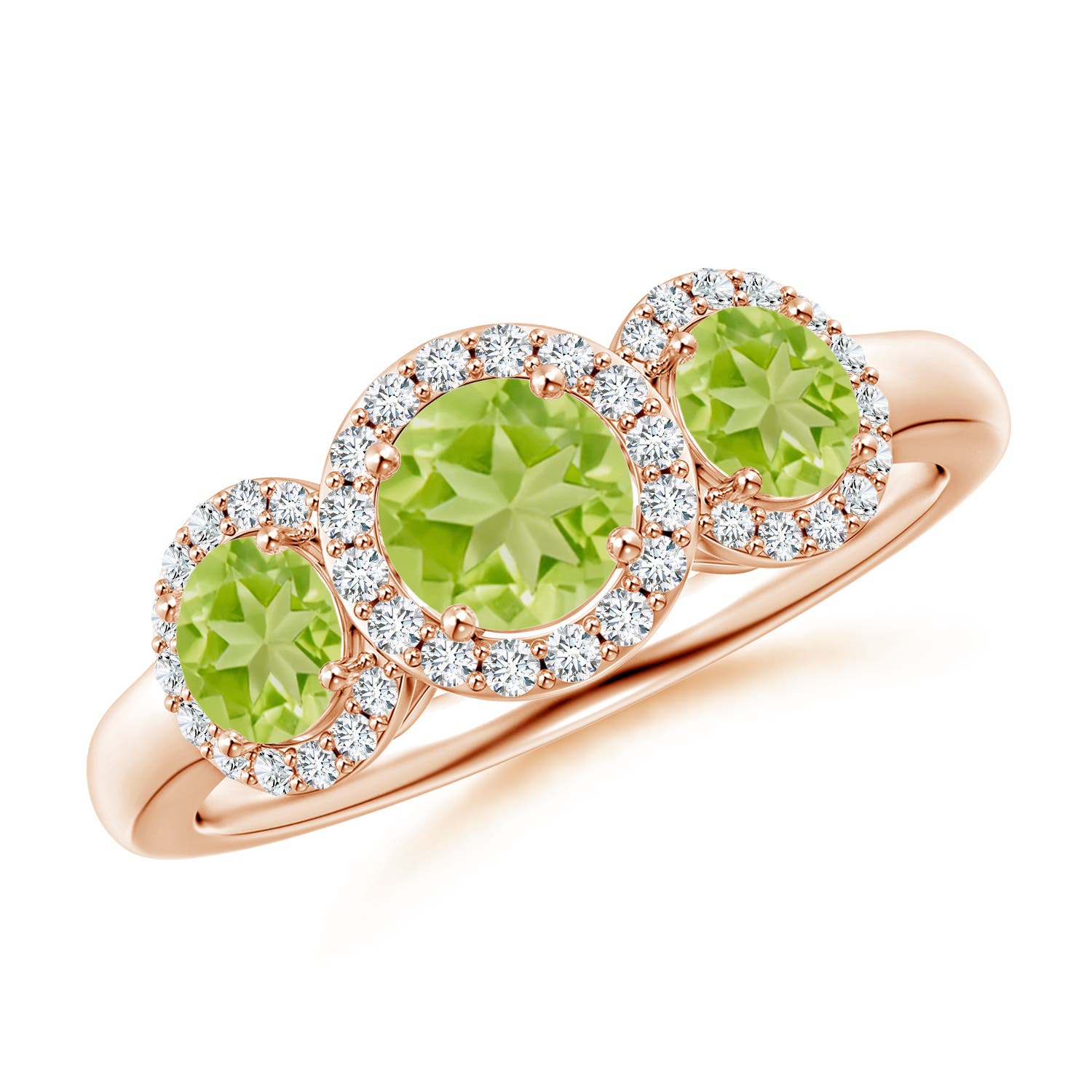 AA - Peridot / 1.47 CT / 14 KT Rose Gold