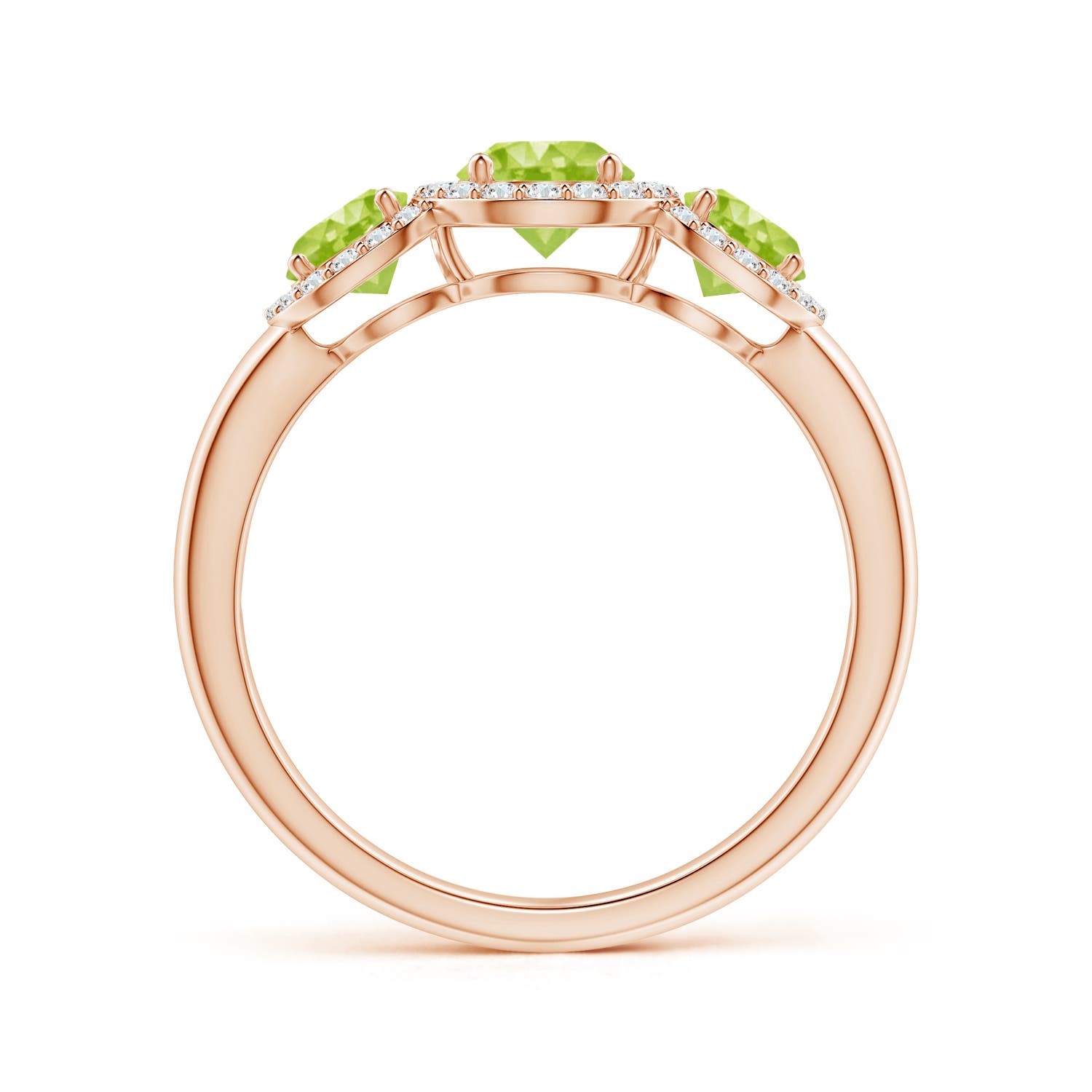 AA - Peridot / 1.47 CT / 14 KT Rose Gold