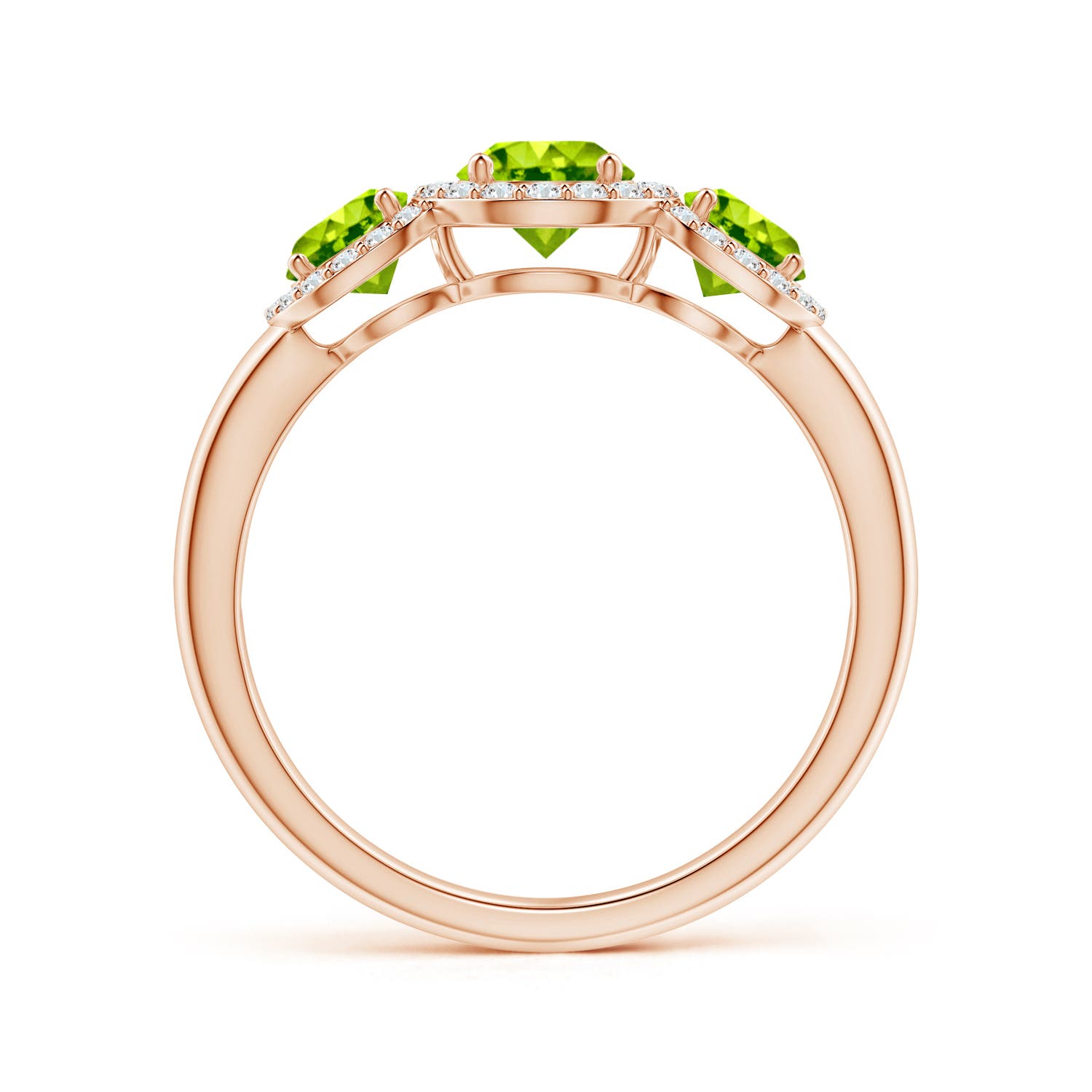 AAA - Peridot / 1.47 CT / 14 KT Rose Gold