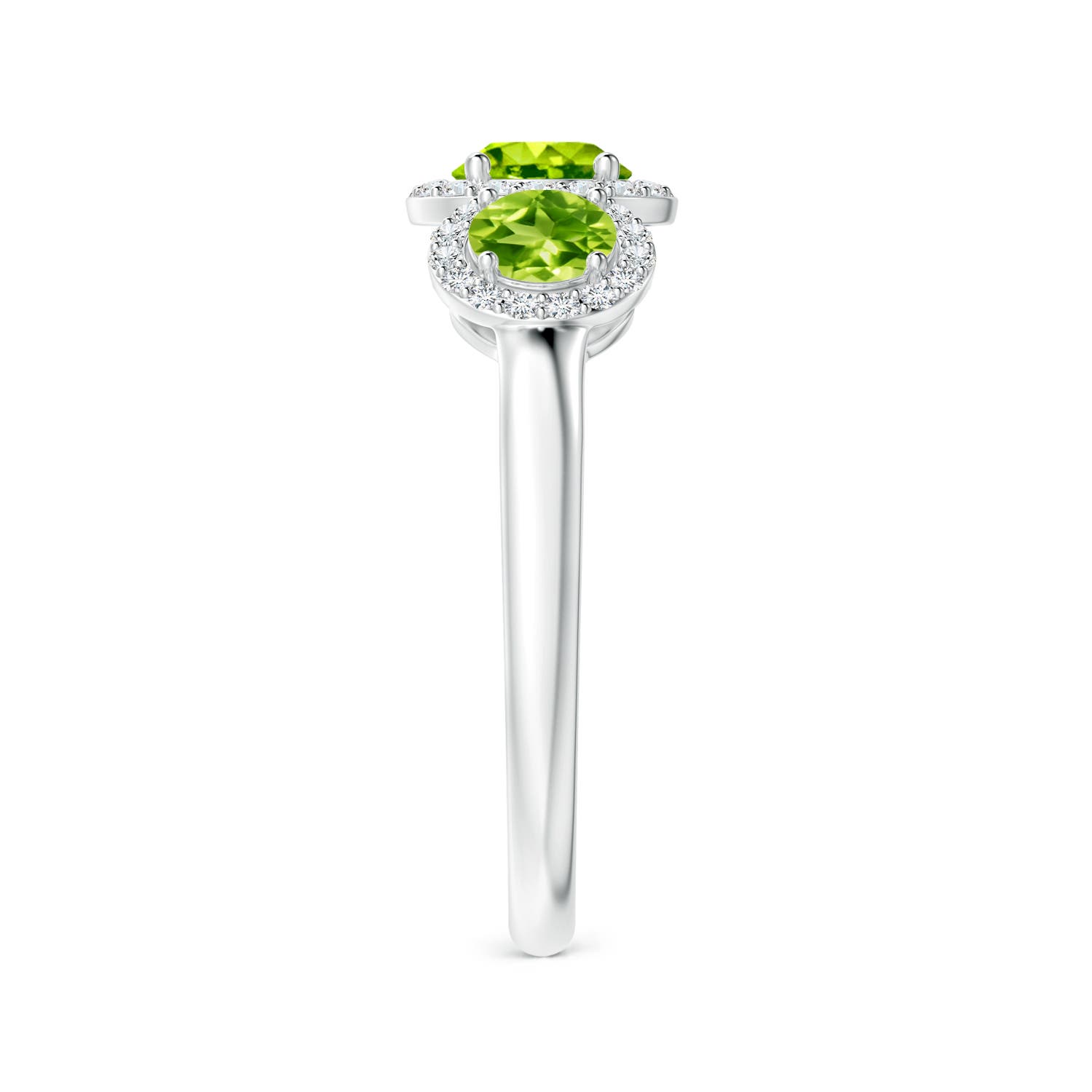 AAA - Peridot / 1.47 CT / 14 KT White Gold