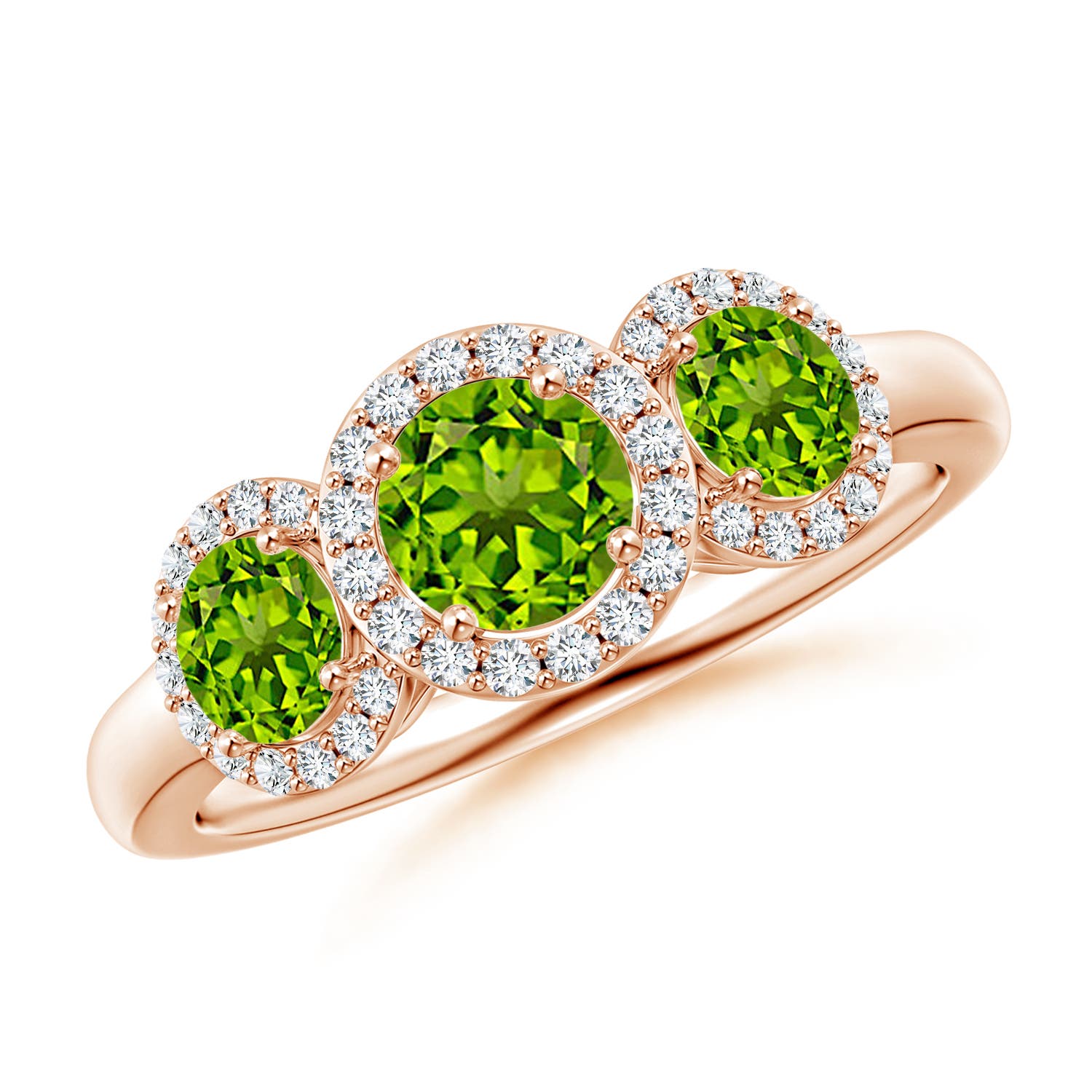 AAAA - Peridot / 1.47 CT / 14 KT Rose Gold