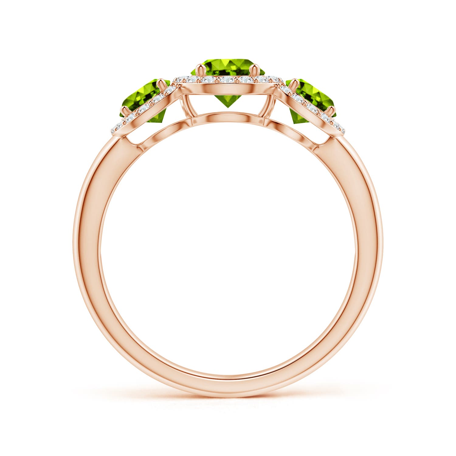 AAAA - Peridot / 1.47 CT / 14 KT Rose Gold