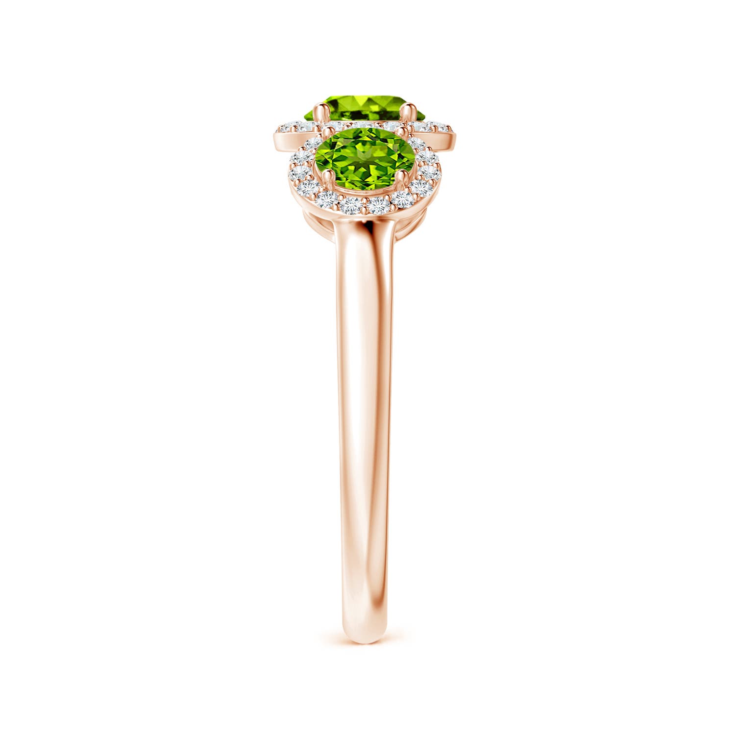 AAAA - Peridot / 1.47 CT / 14 KT Rose Gold