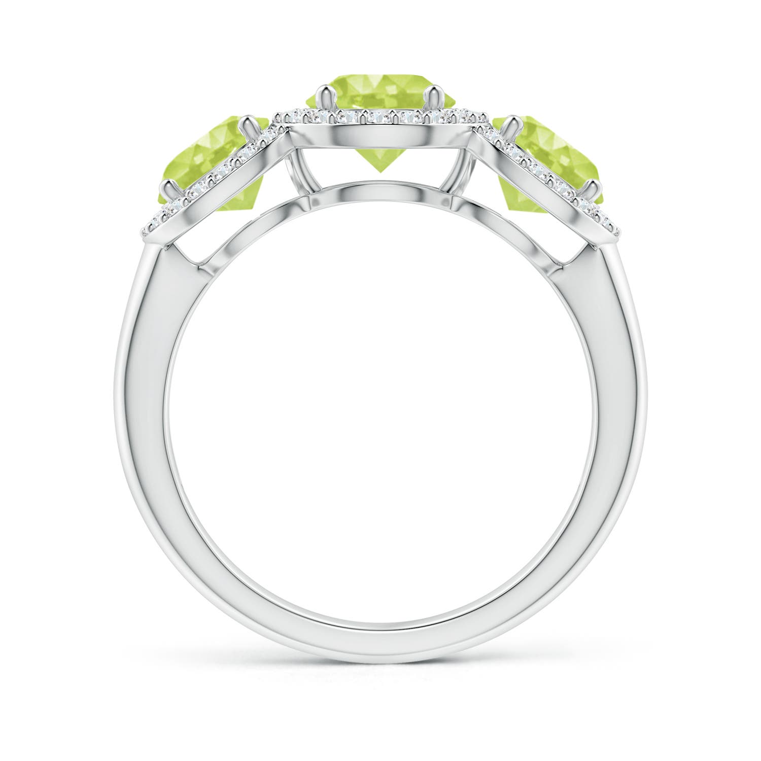 A - Peridot / 2.43 CT / 14 KT White Gold