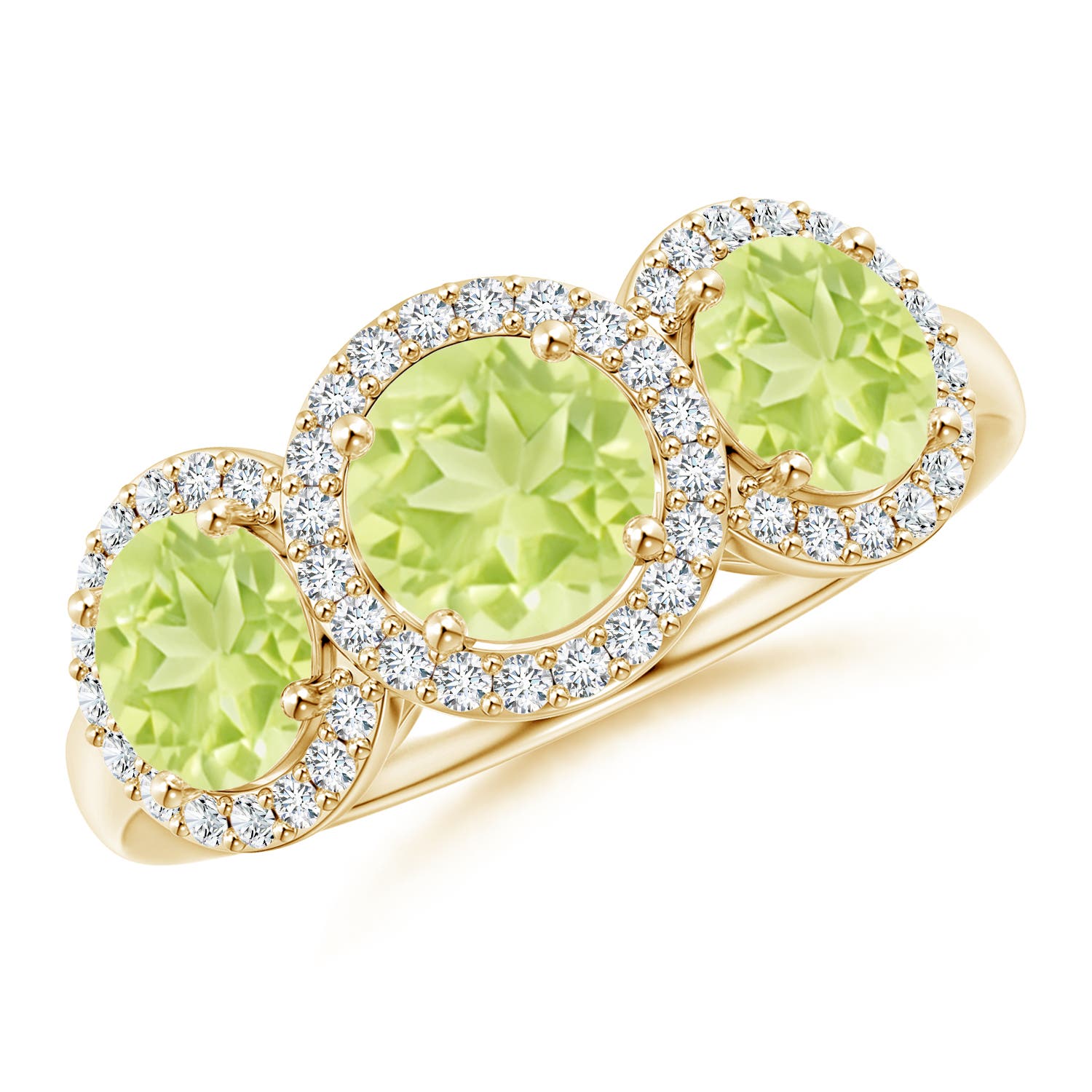 A - Peridot / 2.43 CT / 14 KT Yellow Gold