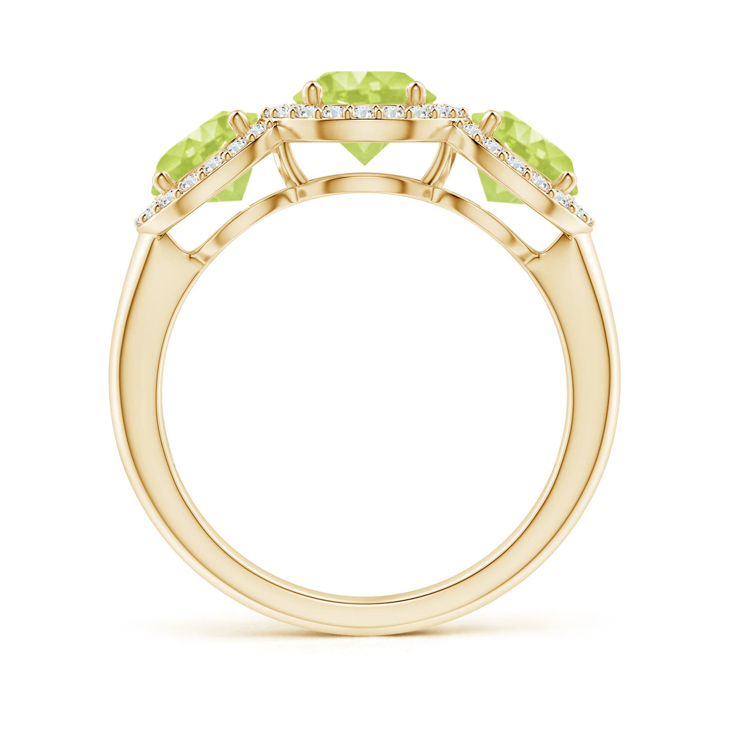 A - Peridot / 2.43 CT / 14 KT Yellow Gold