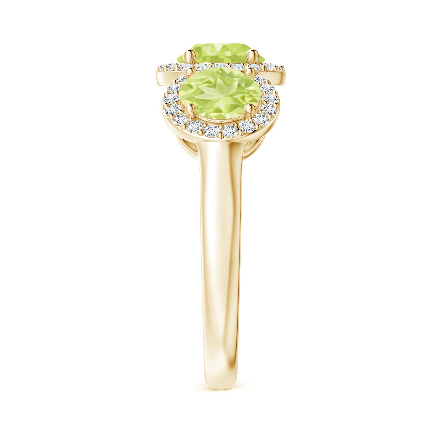 A - Peridot / 2.43 CT / 14 KT Yellow Gold