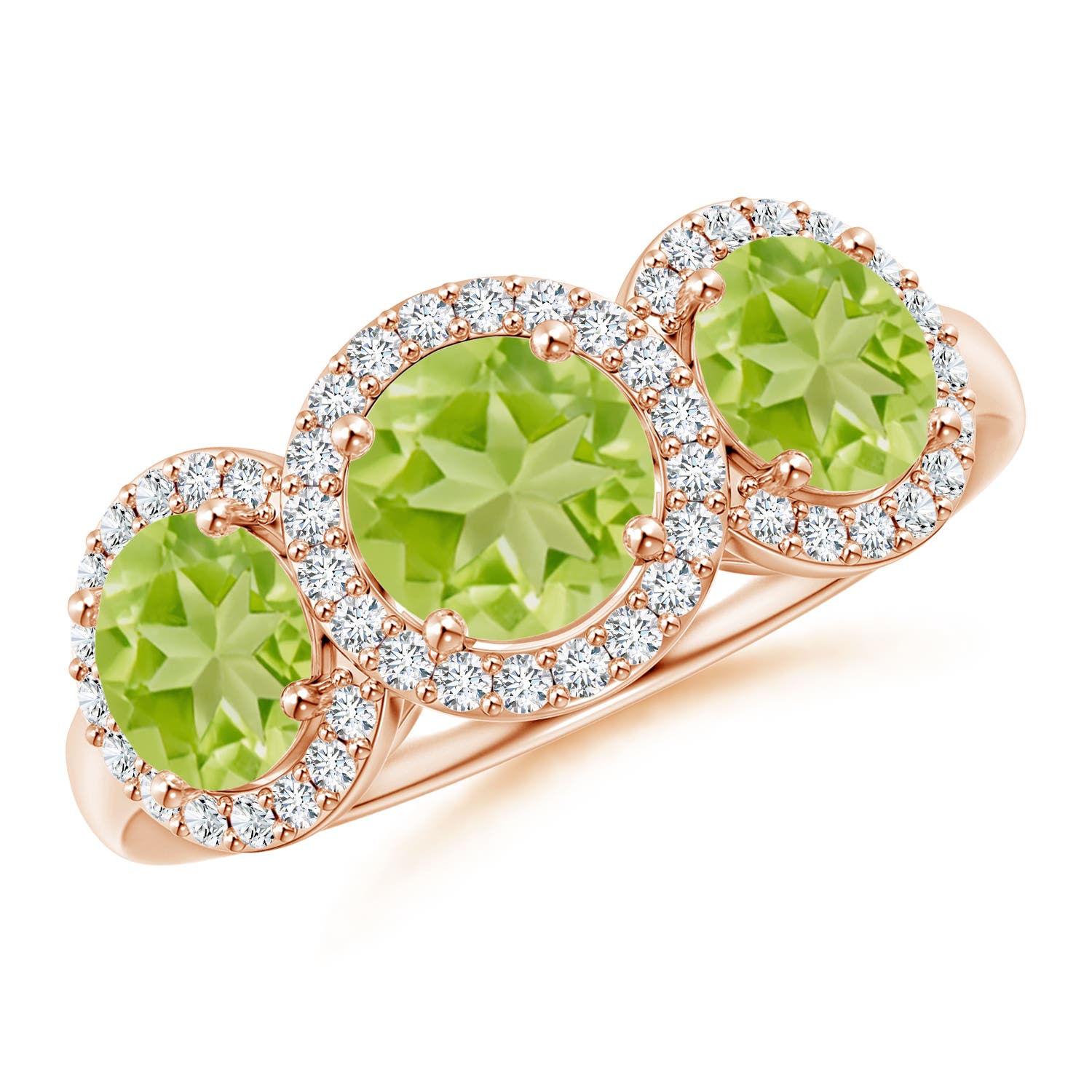 AA - Peridot / 2.43 CT / 14 KT Rose Gold