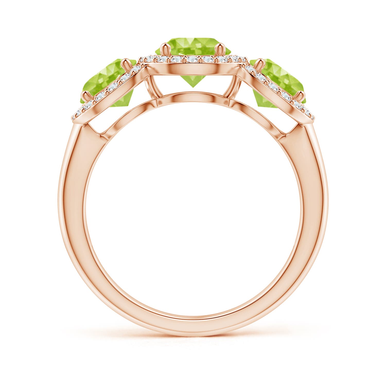 AA - Peridot / 2.43 CT / 14 KT Rose Gold